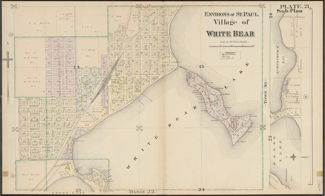 This old map of Minnesota, Ramsey County, Saint Paul Region, was created by Hopkins, Griffith Morgan in 1886
