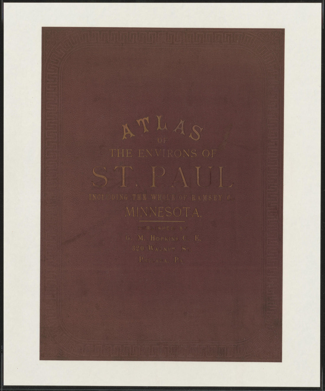 This old map of Minnesota, Ramsey County, Saint Paul Region, was created by Hopkins, Griffith Morgan in 1886