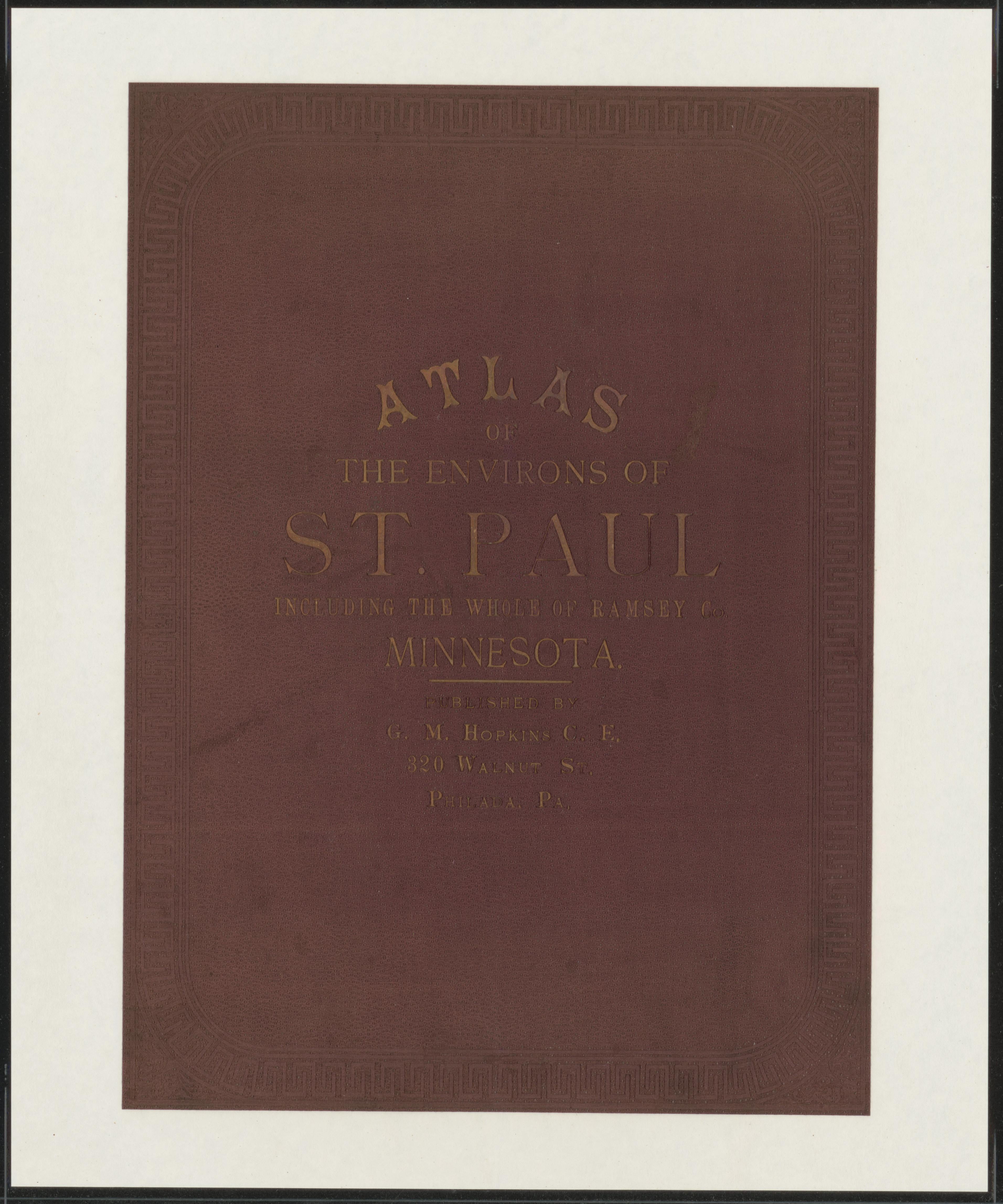 This old map of Minnesota, Ramsey County, Saint Paul Region, was created by Hopkins, Griffith Morgan in 1886