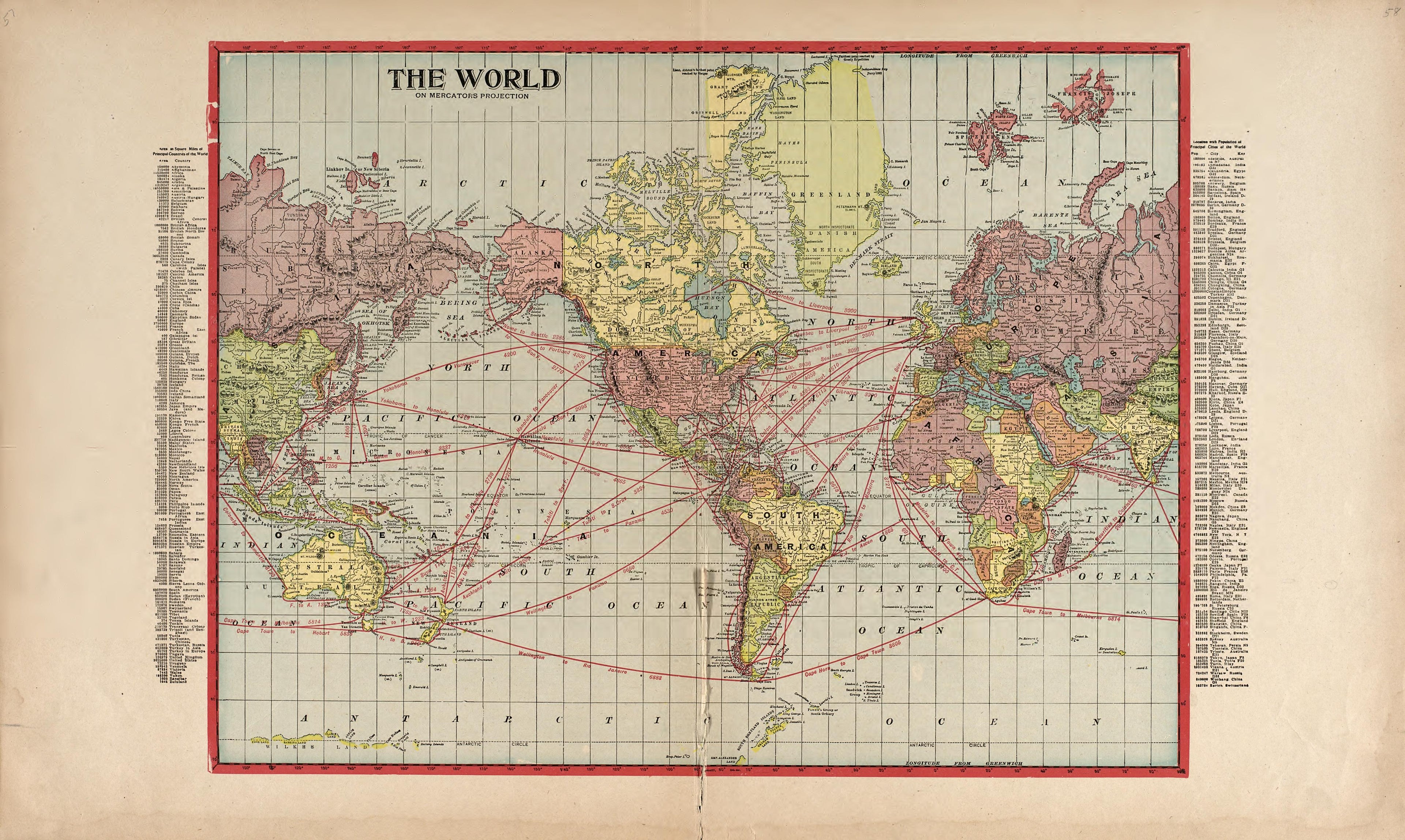 The World On Mercator&