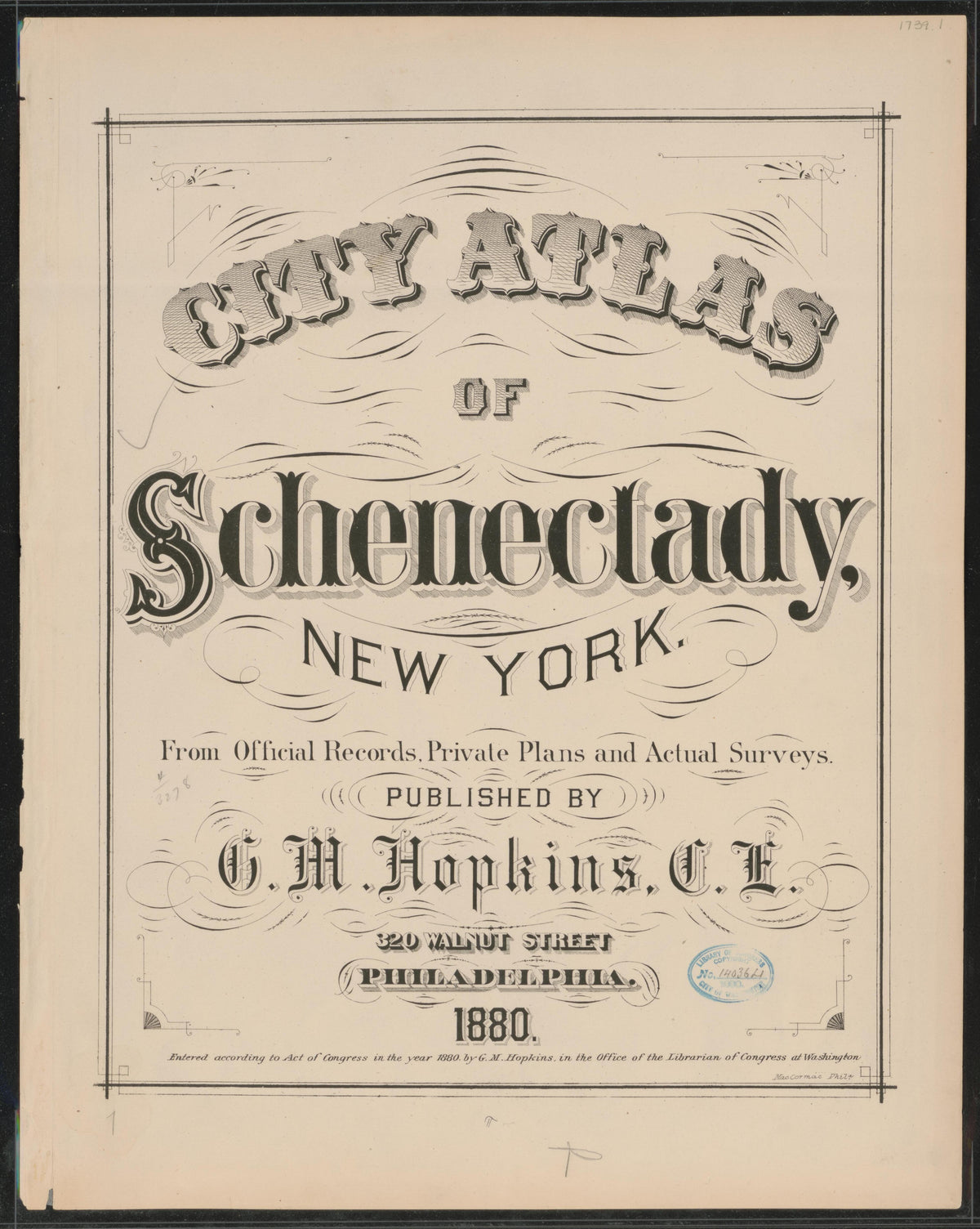 Image 2 of City Atlas of Schenectady, N.Y. (maps Only) from City Atlas of Schenectady, N.Y. : from Official Records, Private Plans and Actual Surveys 1880 by Relic Map Company