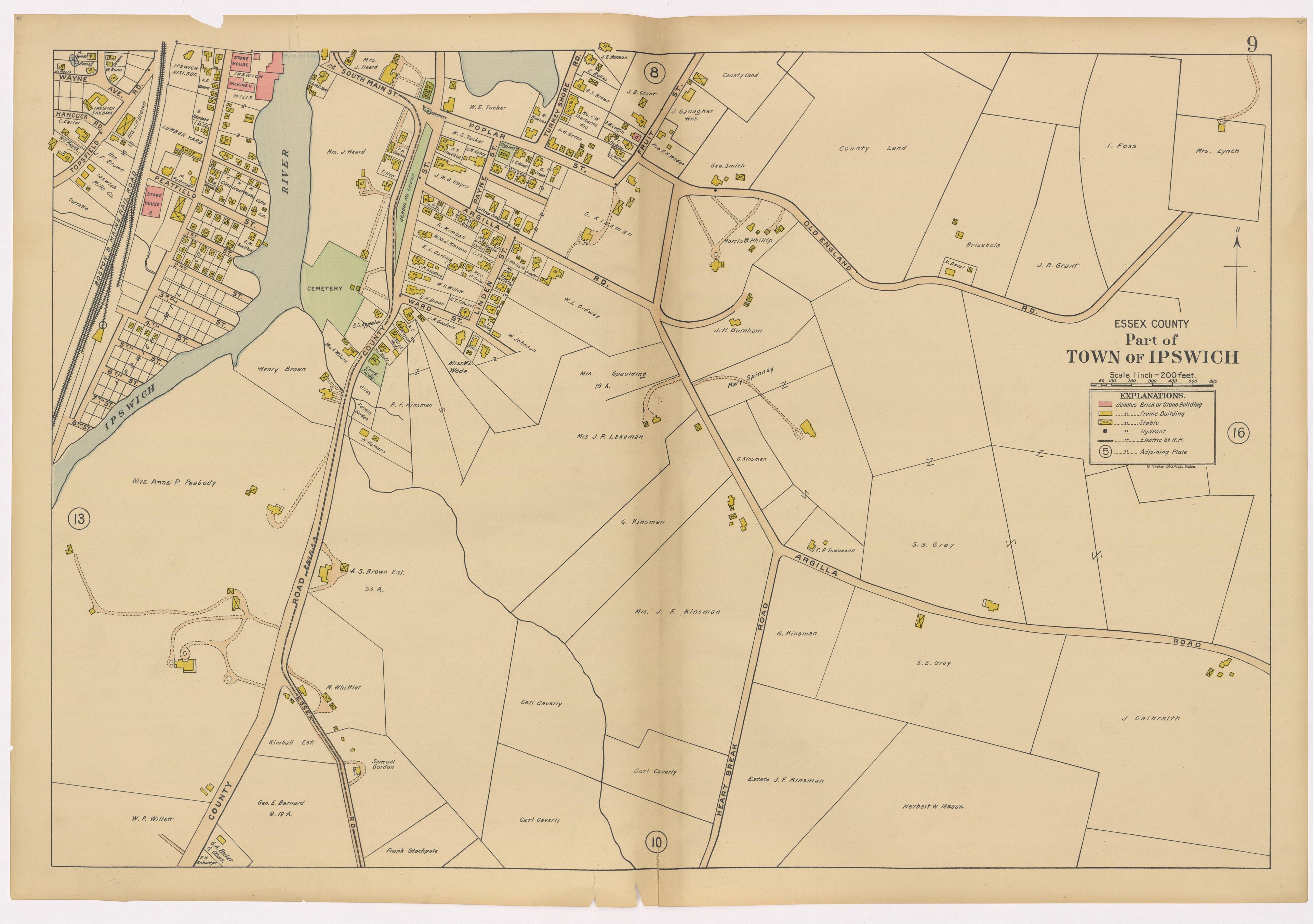 Image 13 of Atlas of the Towns of Topsfield, Ipswich, Essex, Hamilton and Wenham, Essex County, Massachusetts from Atlas of the Towns of Topsfield, Ipswich, Essex, Hamilton and Wenham, Essex County, Massachusetts 1910 by Relic Map Company