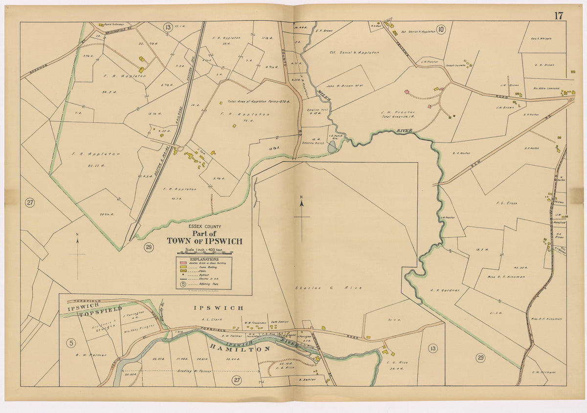 Image 21 of Atlas of the Towns of Topsfield, Ipswich, Essex, Hamilton and Wenham, Essex County, Massachusetts from Atlas of the Towns of Topsfield, Ipswich, Essex, Hamilton and Wenham, Essex County, Massachusetts 1910 by Relic Map Company