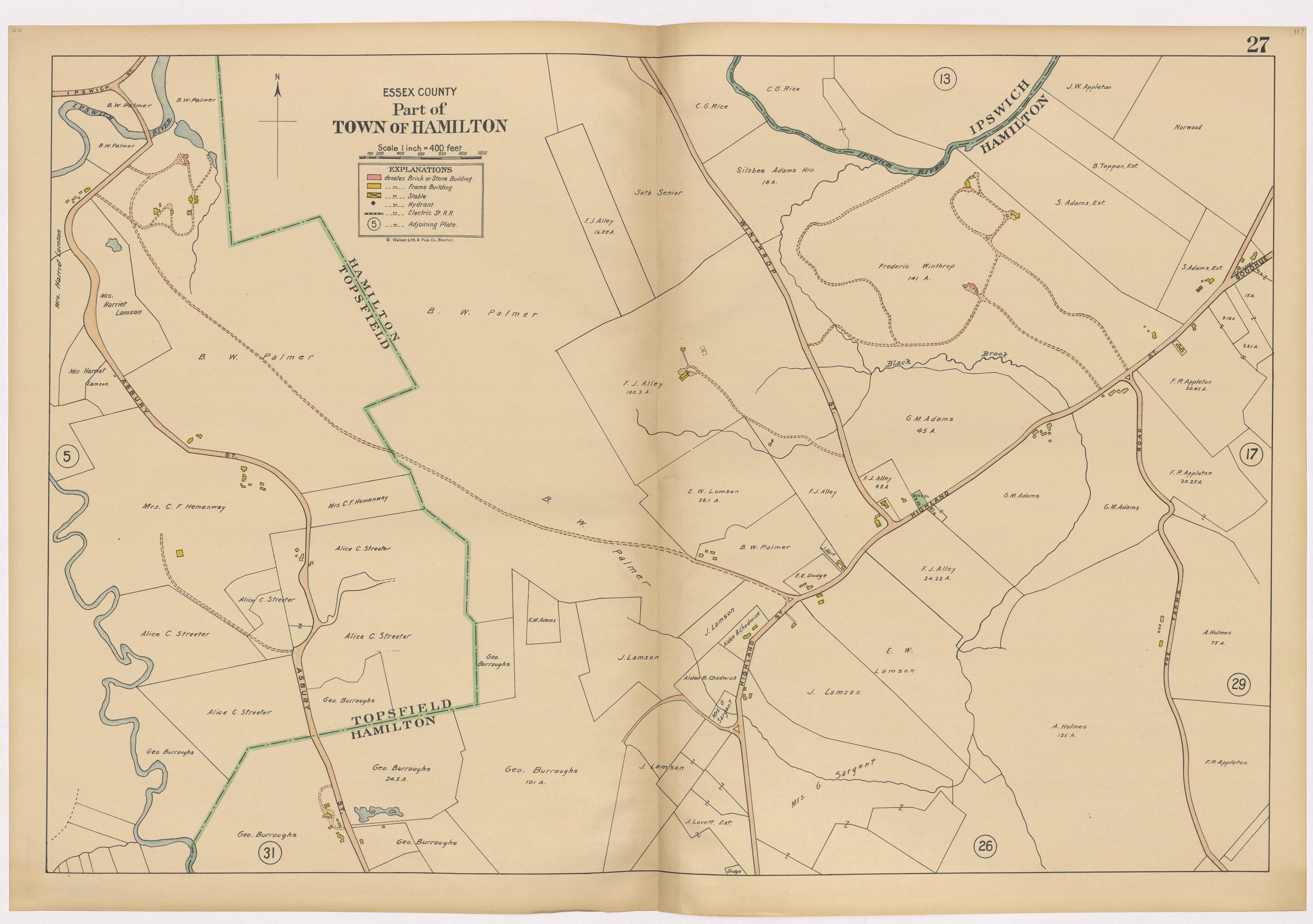 Image 31 of Atlas of the Towns of Topsfield, Ipswich, Essex, Hamilton and Wenham, Essex County, Massachusetts from Atlas of the Towns of Topsfield, Ipswich, Essex, Hamilton and Wenham, Essex County, Massachusetts 1910 by Relic Map Company