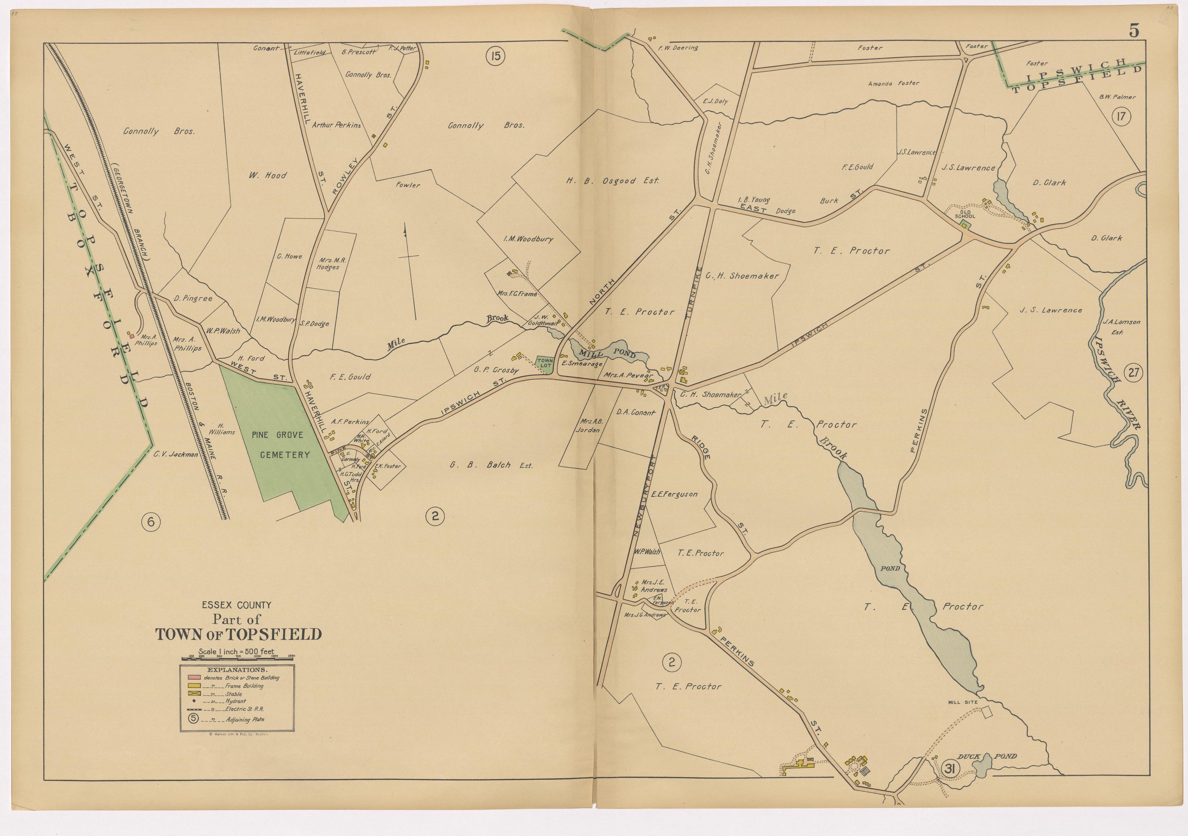 Image 9 of Atlas of the Towns of Topsfield, Ipswich, Essex, Hamilton and Wenham, Essex County, Massachusetts from Atlas of the Towns of Topsfield, Ipswich, Essex, Hamilton and Wenham, Essex County, Massachusetts 1910 by Relic Map Company
