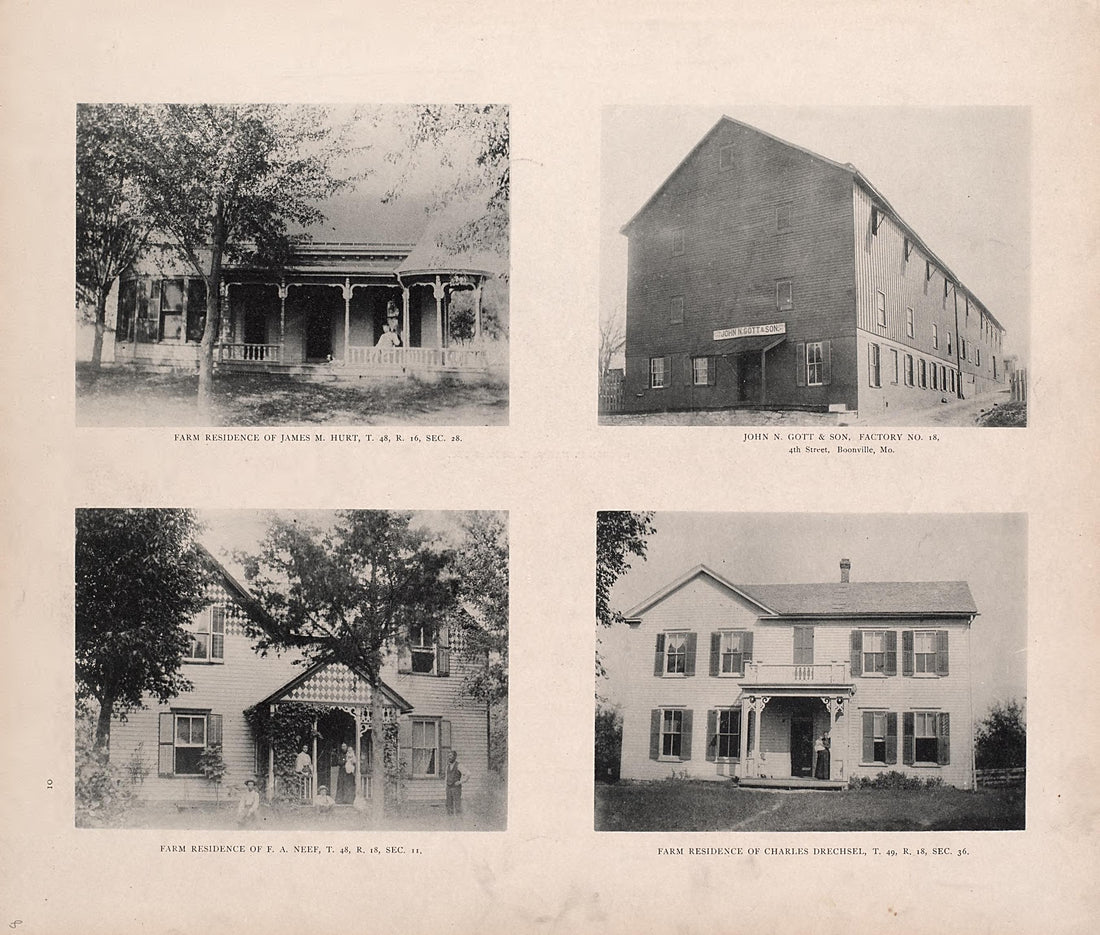 This old map of Cooper County, Missouri, was created by Central Map Co|Wangersheim, S. in 1897