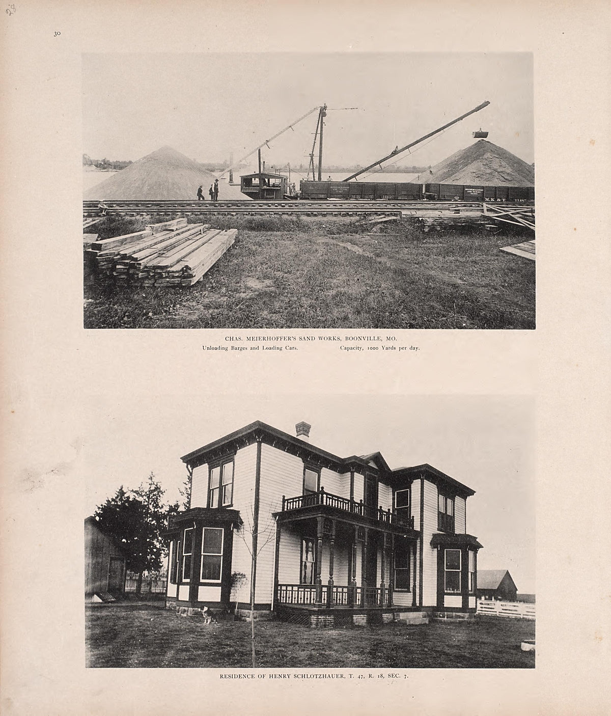 Business; Residence from Illustrated Historical Atlas of Cooper County, Missouri : Compiled and Published from Official Records and Personal Examination 1897 by Relic Map Company