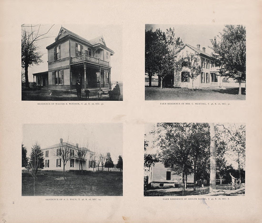 Residences from Illustrated Historical Atlas of Cooper County, Missouri : Compiled and Published from Official Records and Personal Examination 1897 by Relic Map Company
