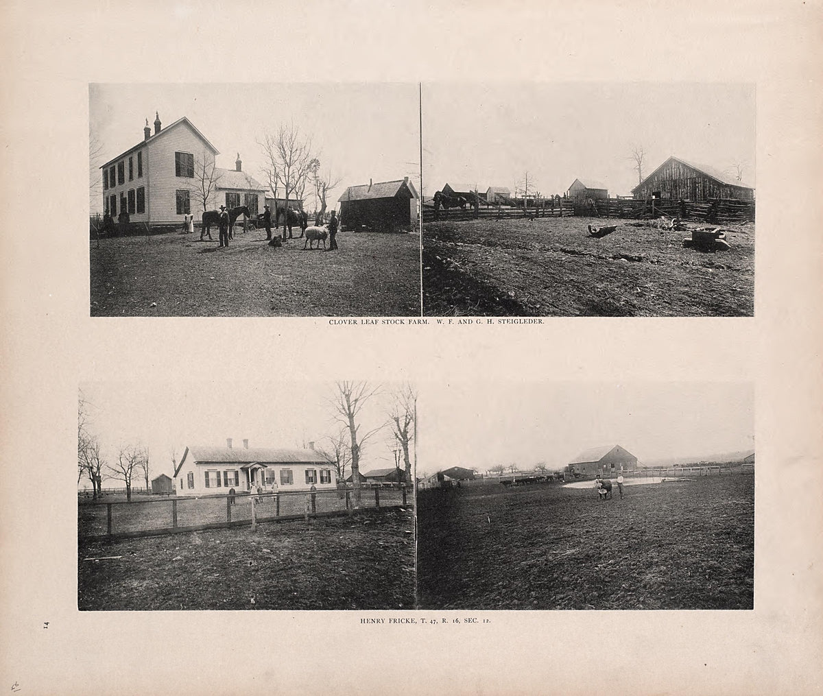 Farms from Illustrated Historical Atlas of Cooper County, Missouri : Compiled and Published from Official Records and Personal Examination 1897 by Relic Map Company