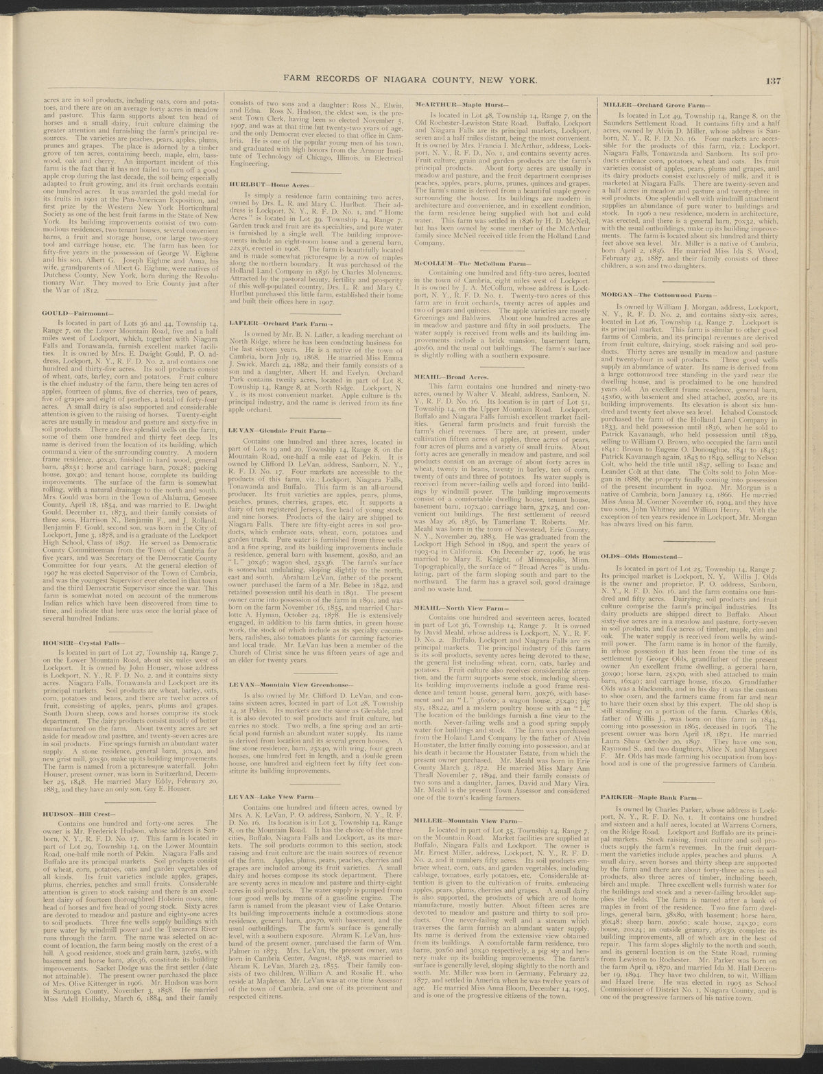 Image 76 of New Century Atlas, Niagara County, New York from New Century Atlas, Niagara County, New York : from Government Surveys, Official Records and General Compilations and Notations 1908 by Relic Map Company