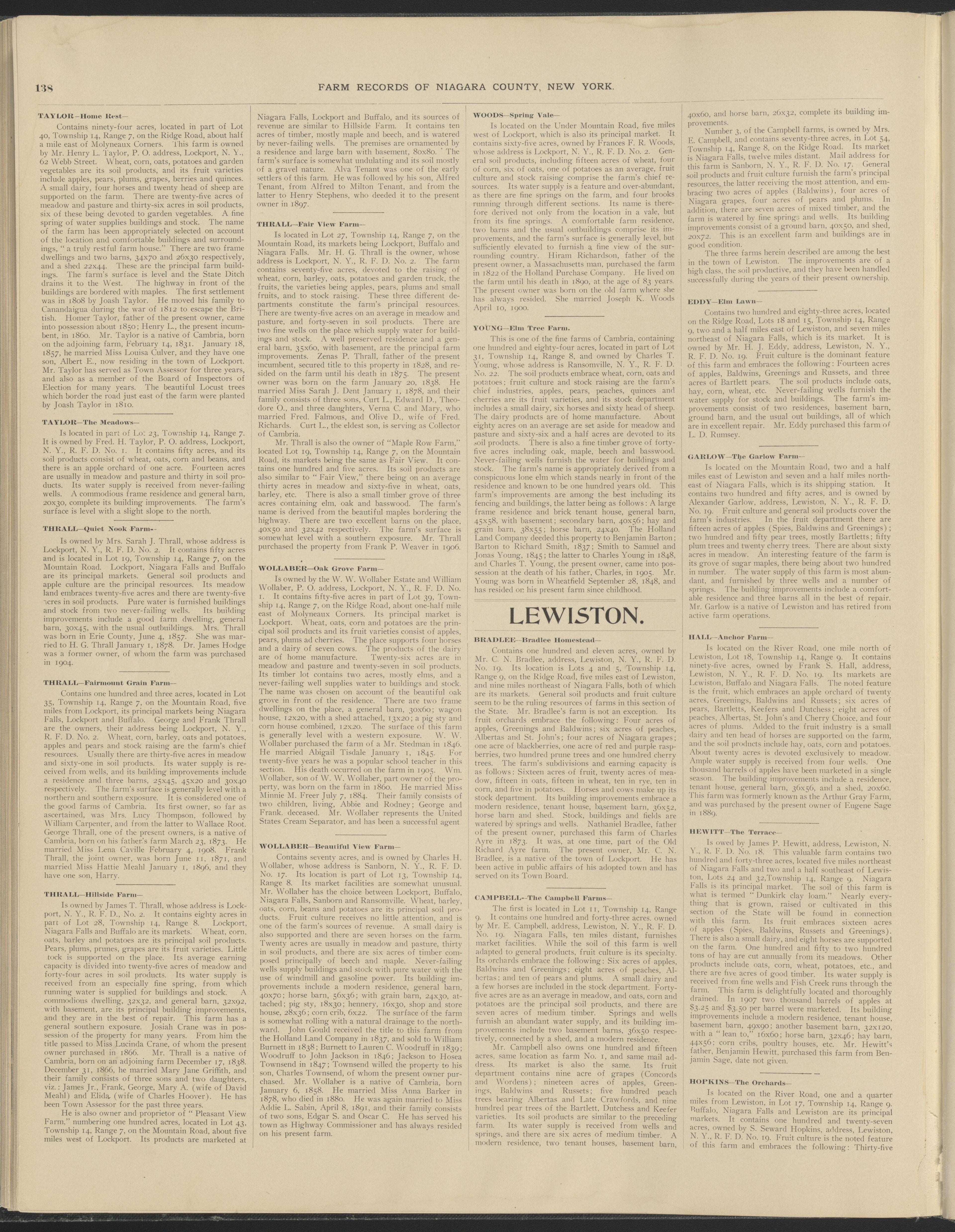 Image 77 of New Century Atlas, Niagara County, New York from New Century Atlas, Niagara County, New York : from Government Surveys, Official Records and General Compilations and Notations 1908 by Relic Map Company