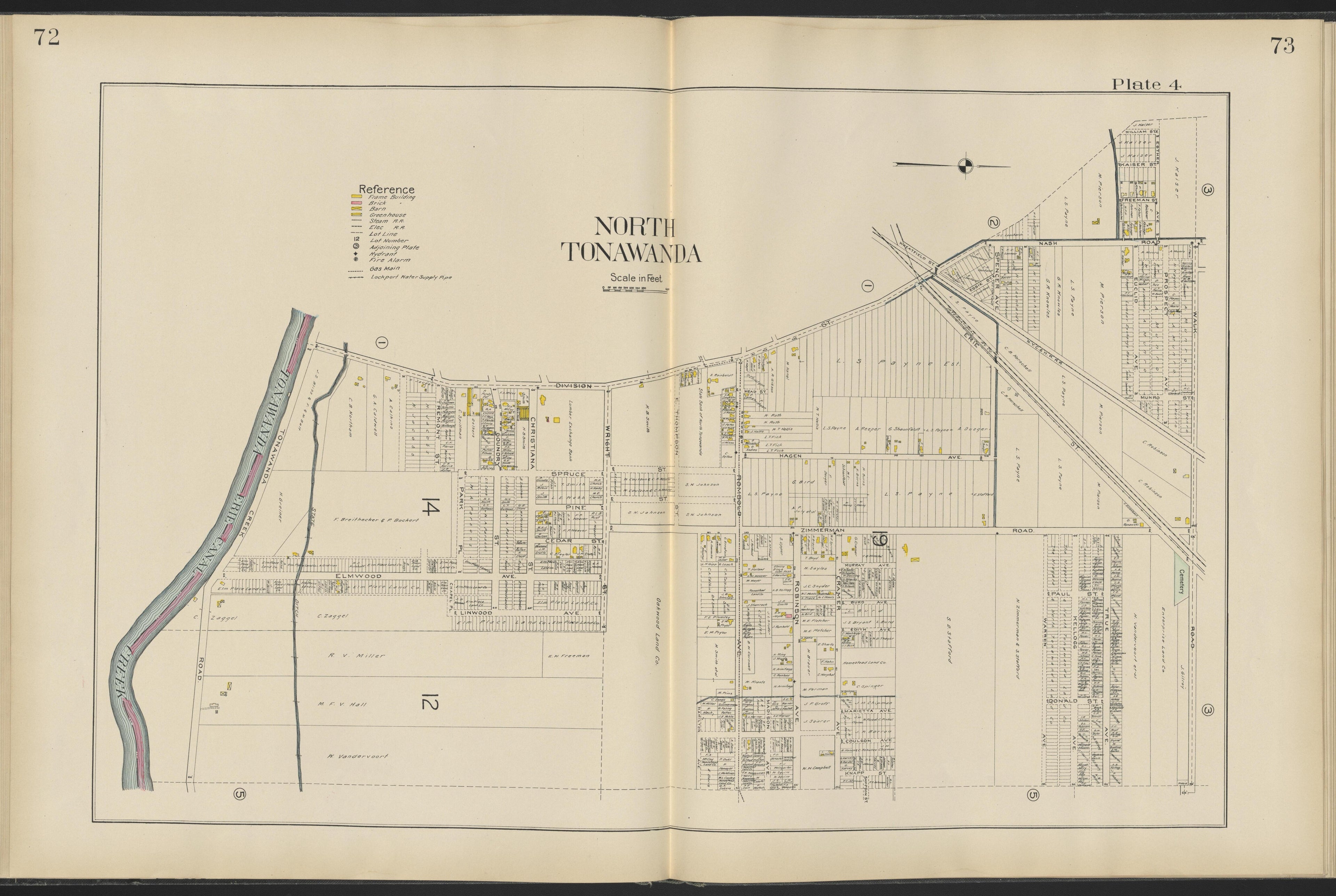 Image 23 of New Century Atlas, Niagara County, New York from New Century Atlas, Niagara County, New York : from Government Surveys, Official Records and General Compilations and Notations 1908 by Relic Map Company