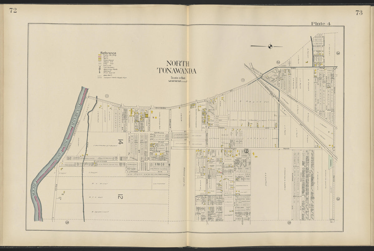 Image 23 of New Century Atlas, Niagara County, New York from New Century Atlas, Niagara County, New York : from Government Surveys, Official Records and General Compilations and Notations 1908 by Relic Map Company