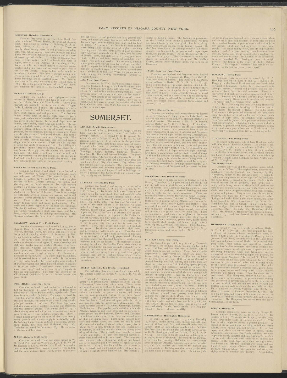 Image 74 of New Century Atlas, Niagara County, New York from New Century Atlas, Niagara County, New York : from Government Surveys, Official Records and General Compilations and Notations 1908 by Relic Map Company