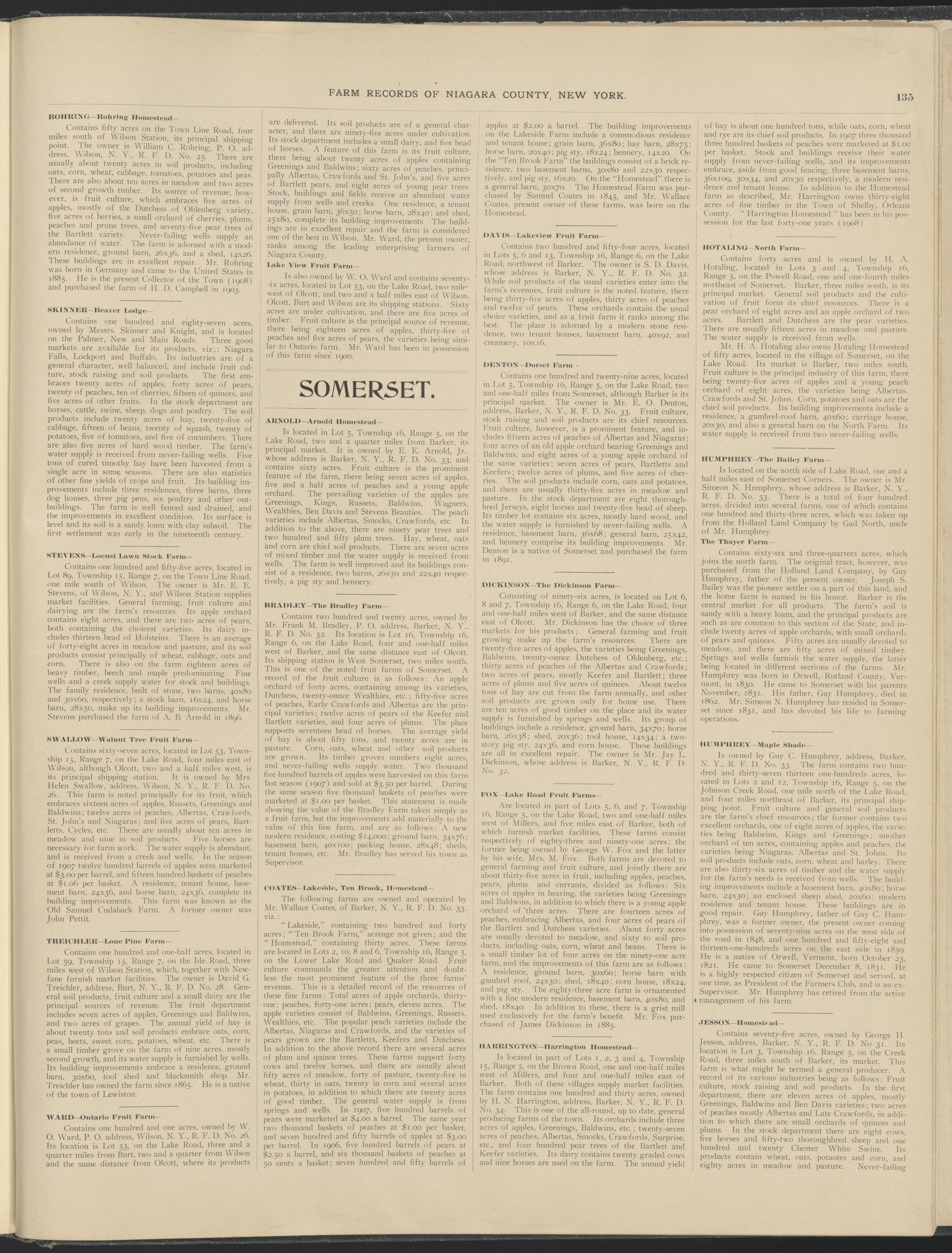 This old map of New York, New York (State), Niagara County, was created by Century Map Company|Ogden, L. J. G.|Westgard, William in 1908