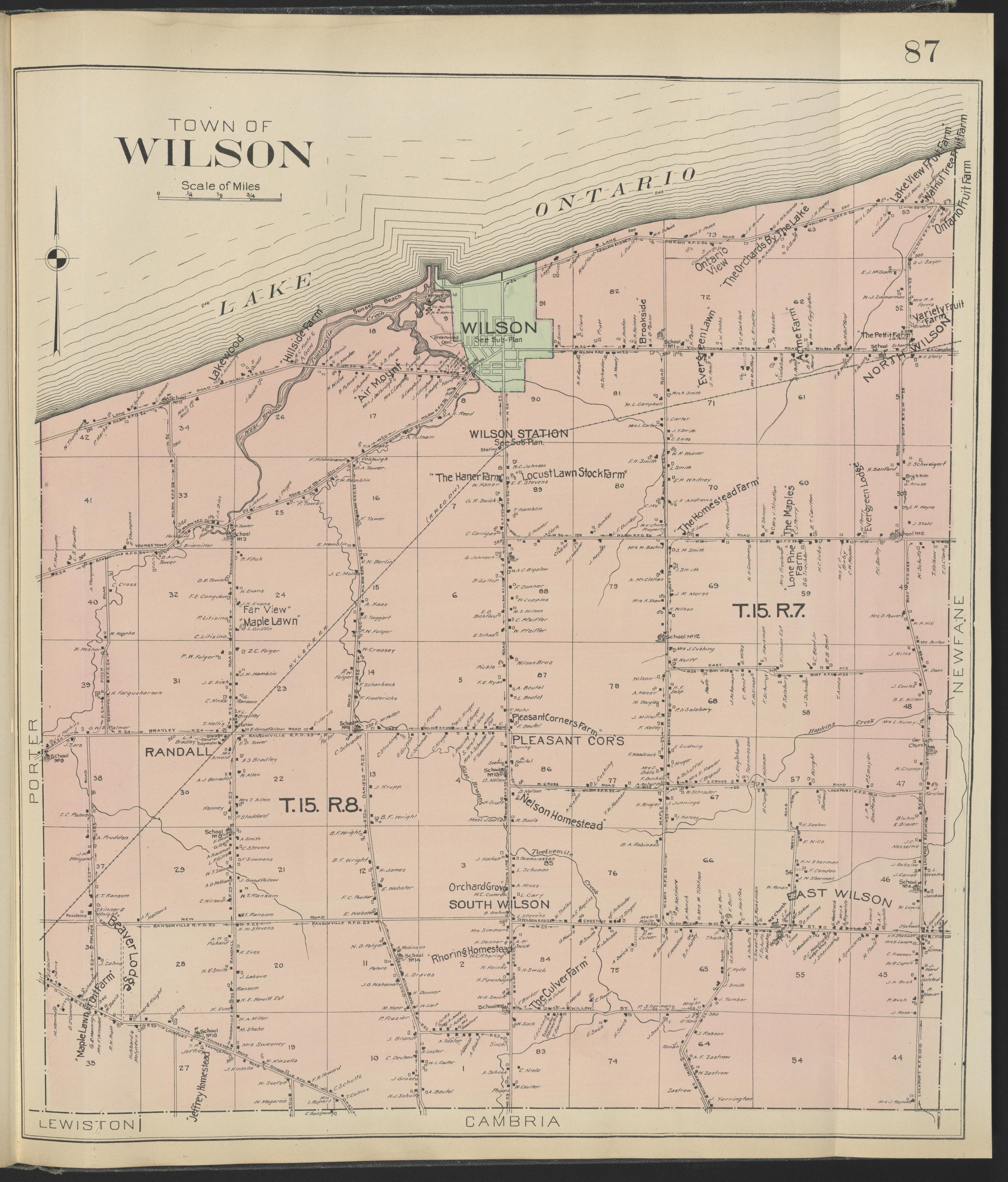 This old map of New York, New York (State), Niagara County, was created by Century Map Company|Ogden, L. J. G.|Westgard, William in 1908