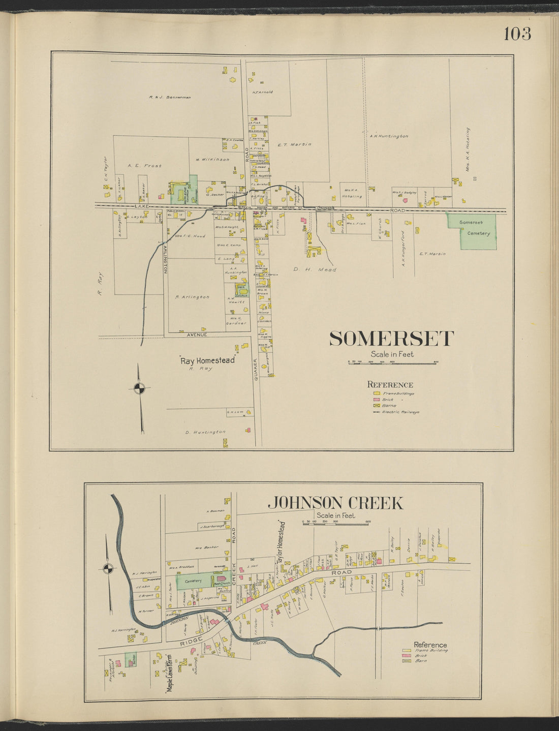 This old map of New York, New York (State), Niagara County, was created by Century Map Company|Ogden, L. J. G.|Westgard, William in 1908