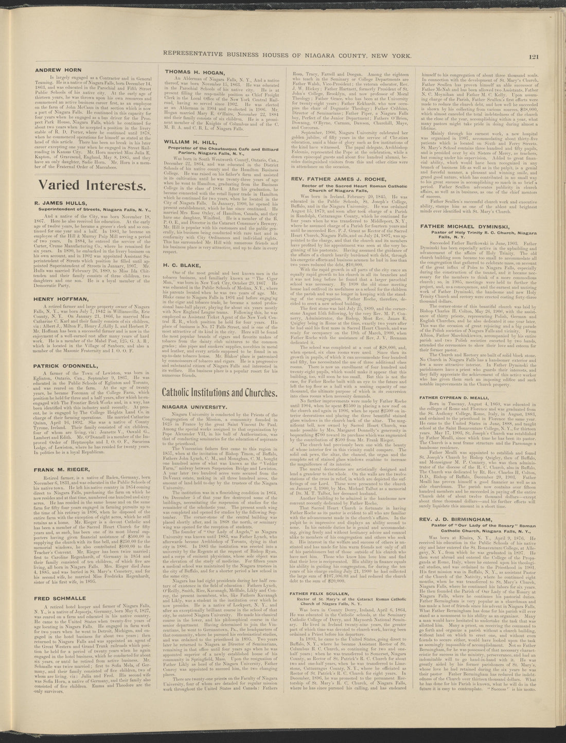 This old map of New York, New York (State), Niagara County, was created by Century Map Company|Ogden, L. J. G.|Westgard, William in 1908