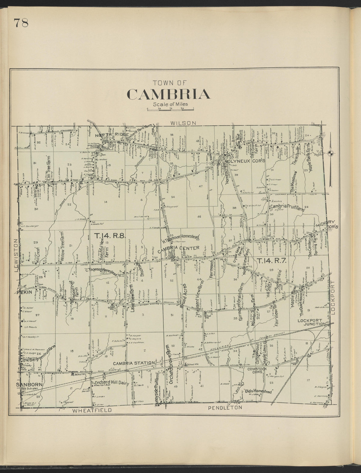 Image 27 of New Century Atlas, Niagara County, New York from New Century Atlas, Niagara County, New York : from Government Surveys, Official Records and General Compilations and Notations 1908 by Relic Map Company