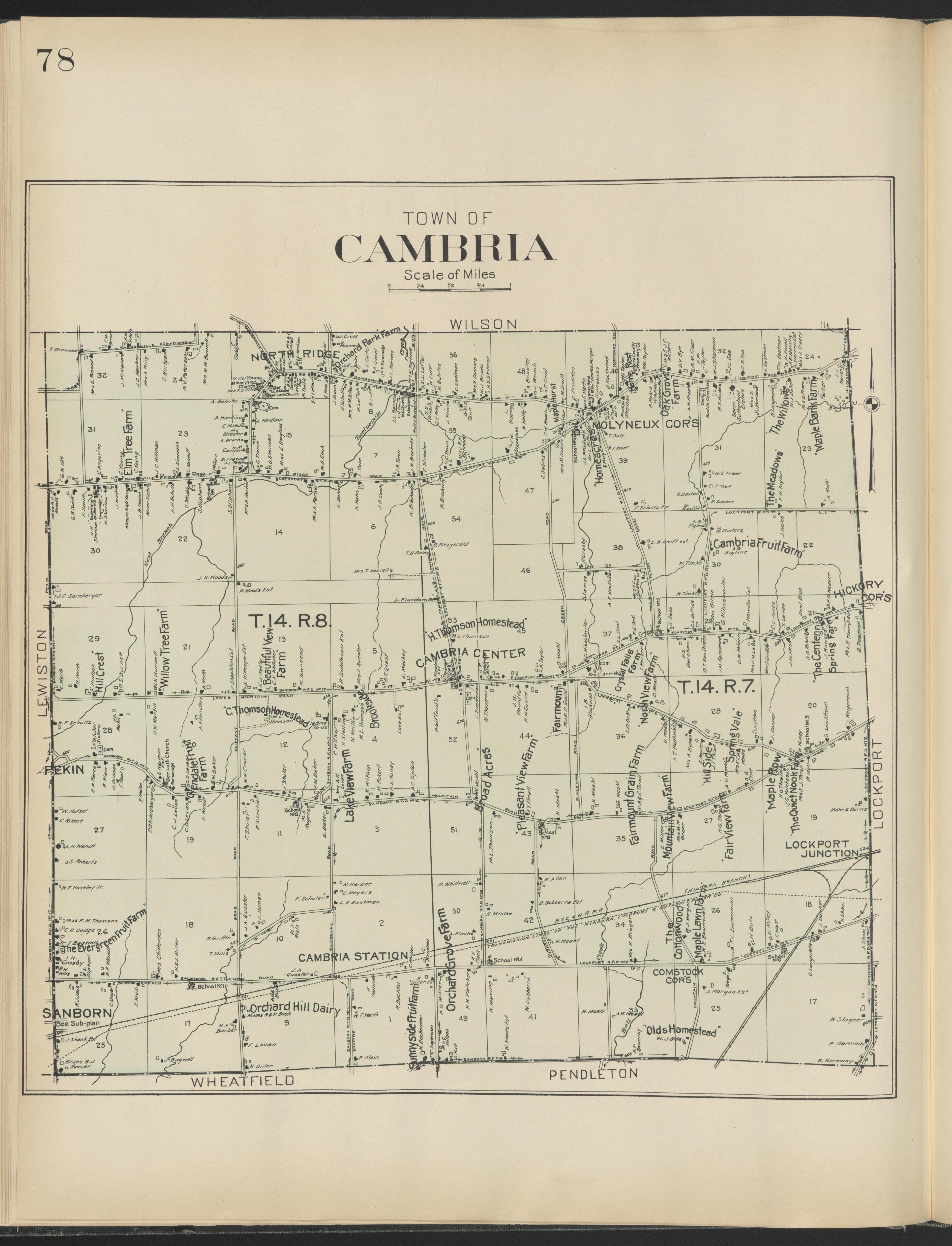 Image 27 of New Century Atlas, Niagara County, New York from New Century Atlas, Niagara County, New York : from Government Surveys, Official Records and General Compilations and Notations 1908 by Relic Map Company