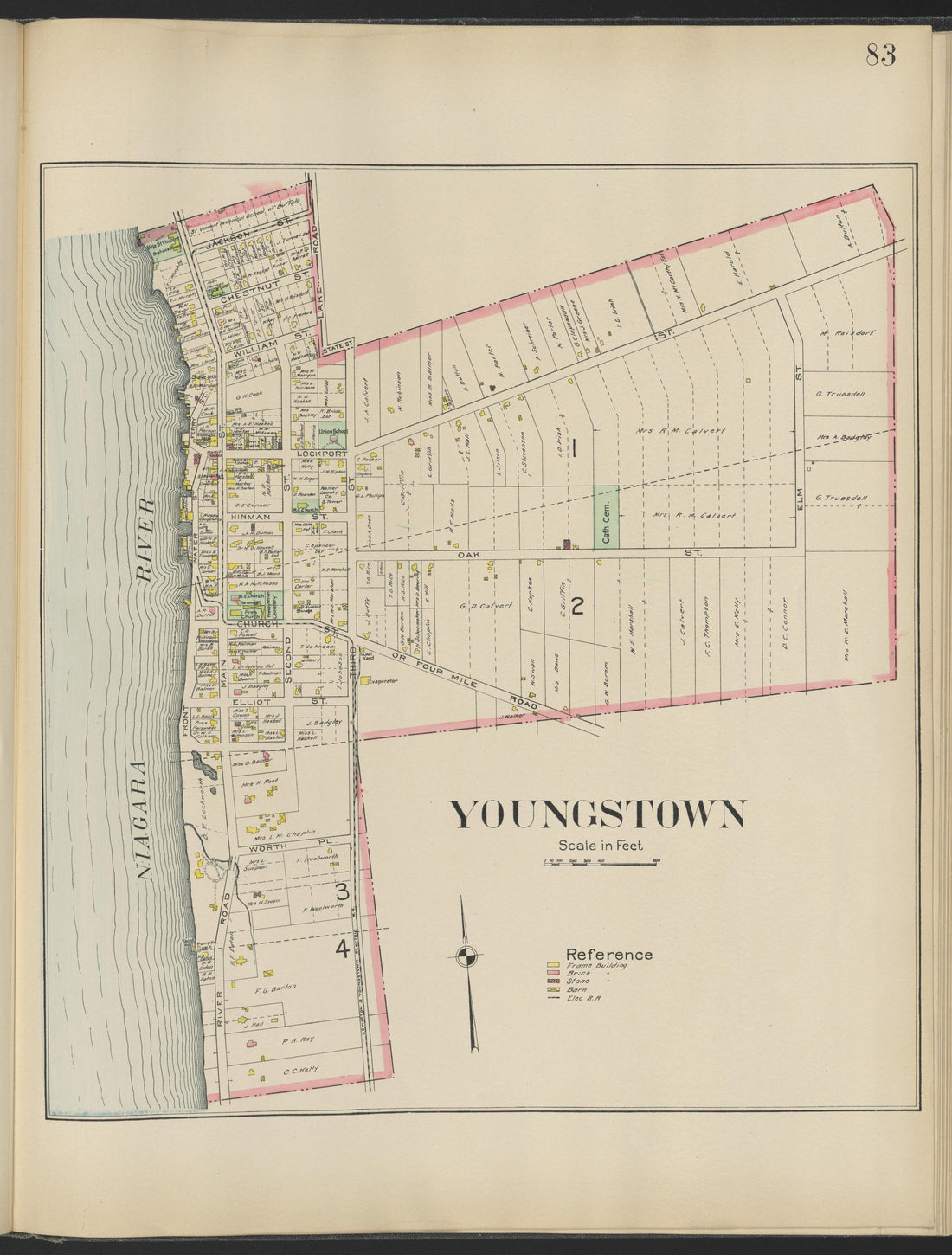 This old map of New York, New York (State), Niagara County, was created by Century Map Company|Ogden, L. J. G.|Westgard, William in 1908