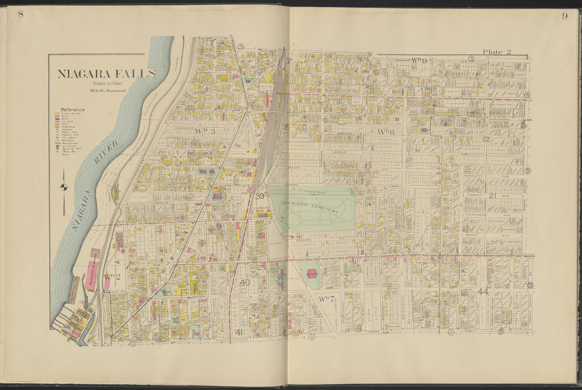 Image 5 of New Century Atlas, Niagara County, New York from New Century Atlas, Niagara County, New York : from Government Surveys, Official Records and General Compilations and Notations 1908 by Relic Map Company