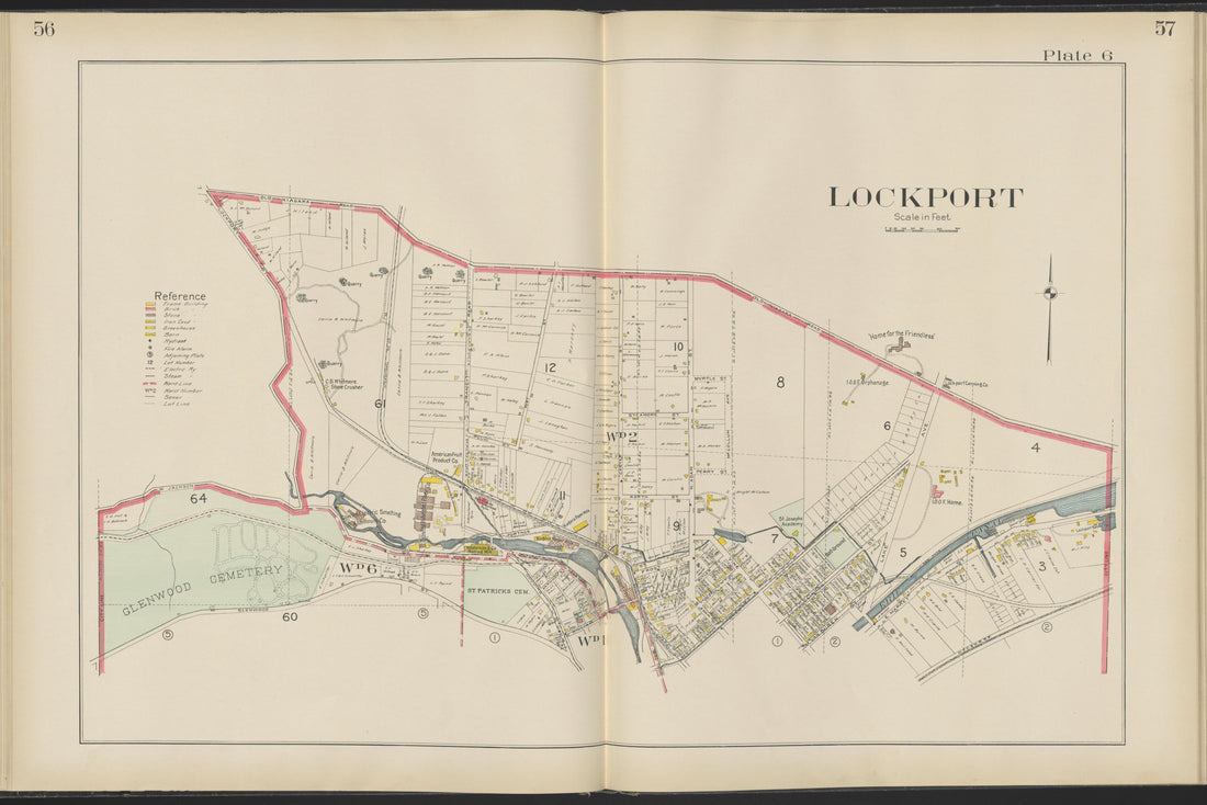 This old map of New York, New York (State), Niagara County, was created by Century Map Company|Ogden, L. J. G.|Westgard, William in 1908