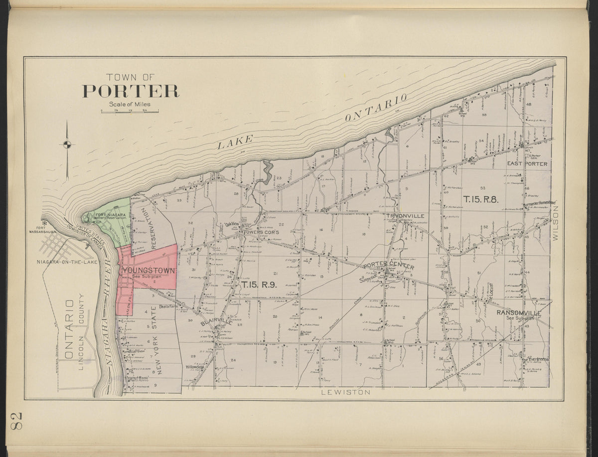 Image 30 of New Century Atlas, Niagara County, New York from New Century Atlas, Niagara County, New York : from Government Surveys, Official Records and General Compilations and Notations 1908 by Relic Map Company