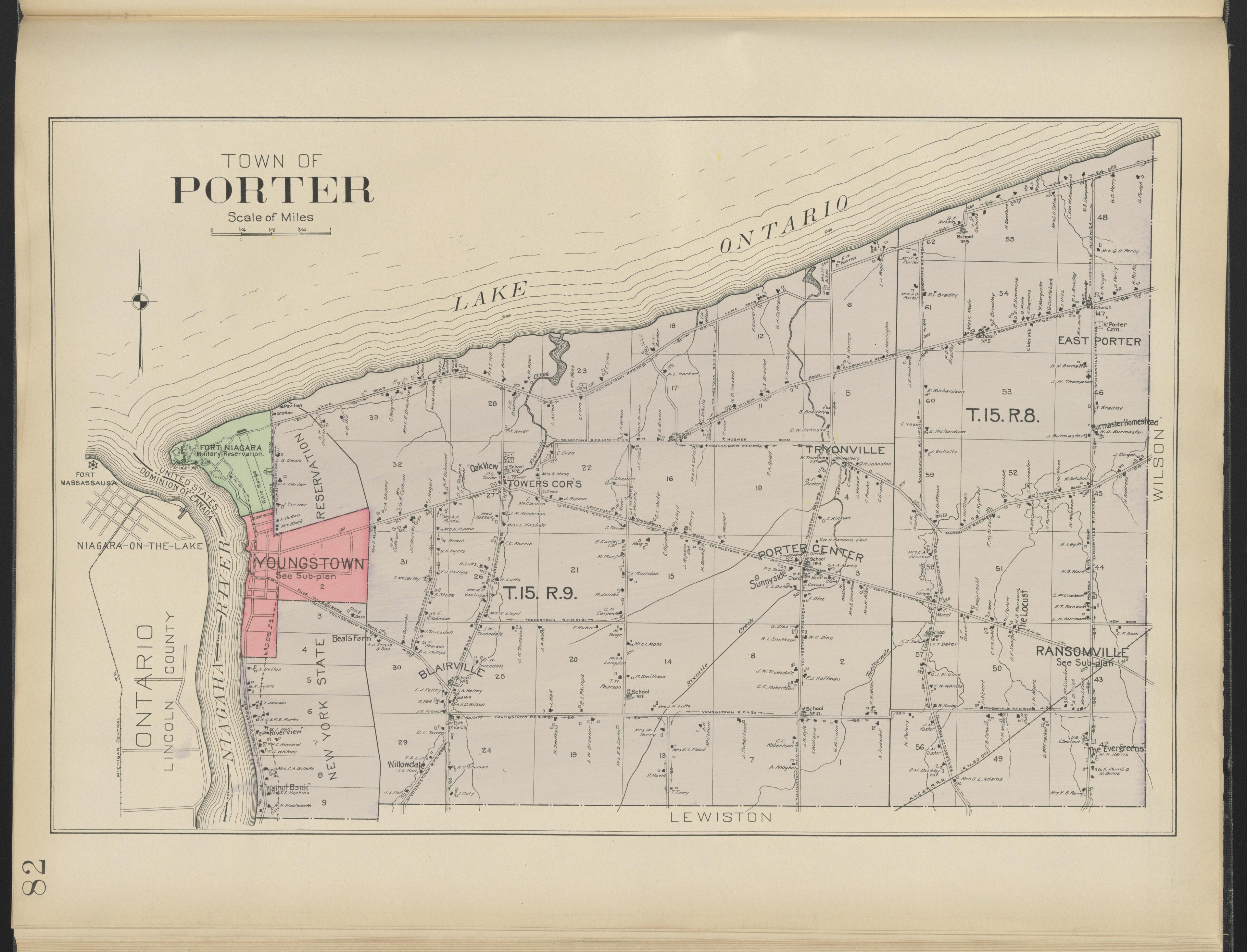 This old map of New York, New York (State), Niagara County, was created by Century Map Company|Ogden, L. J. G.|Westgard, William in 1908