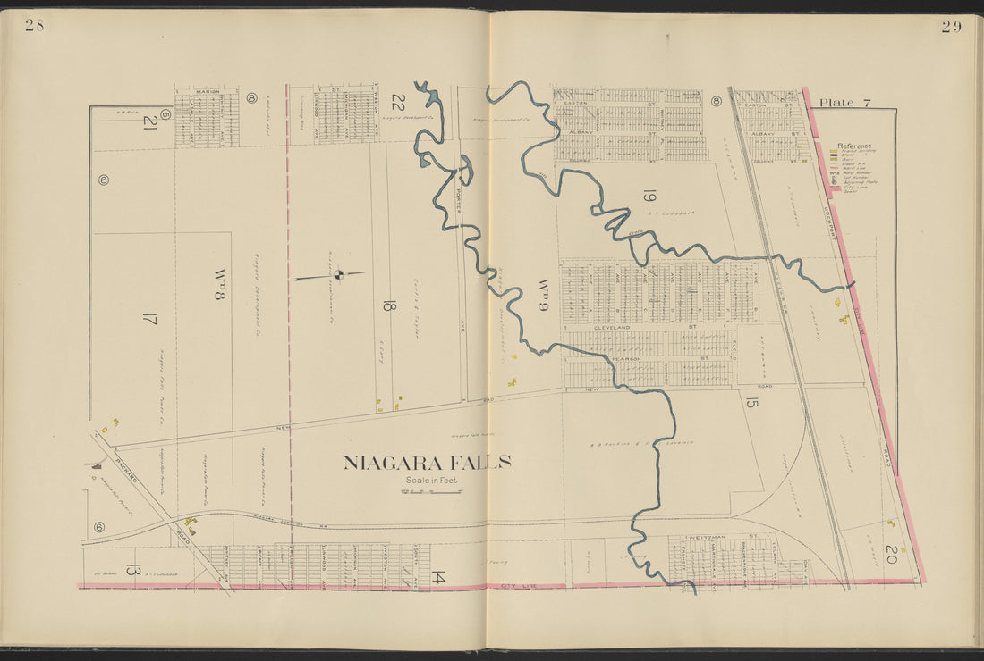 This old map of New York, New York (State), Niagara County, was created by Century Map Company|Ogden, L. J. G.|Westgard, William in 1908