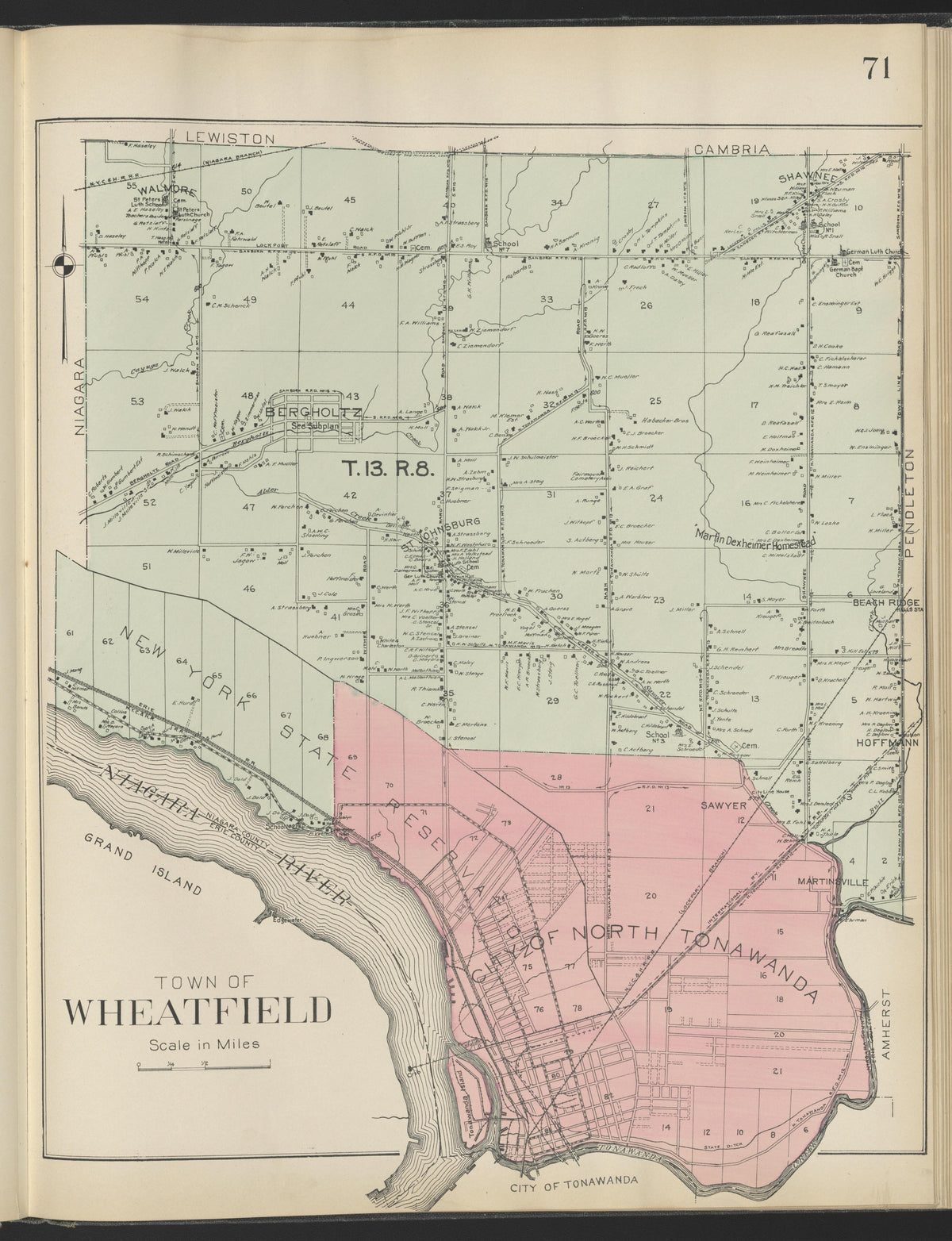 Image 22 of New Century Atlas, Niagara County, New York from New Century Atlas, Niagara County, New York : from Government Surveys, Official Records and General Compilations and Notations 1908 by Relic Map Company