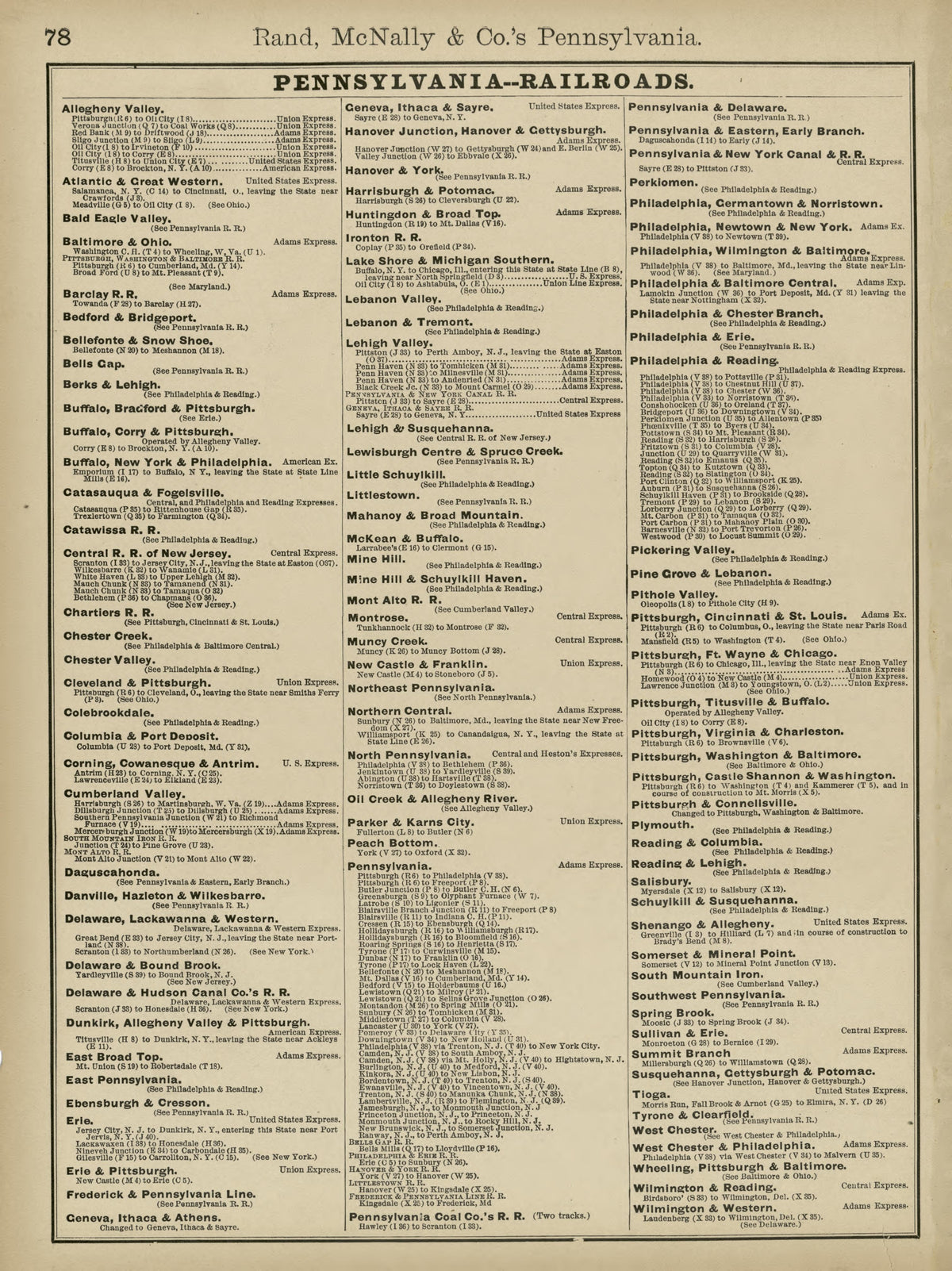 Rand, McNally & County&