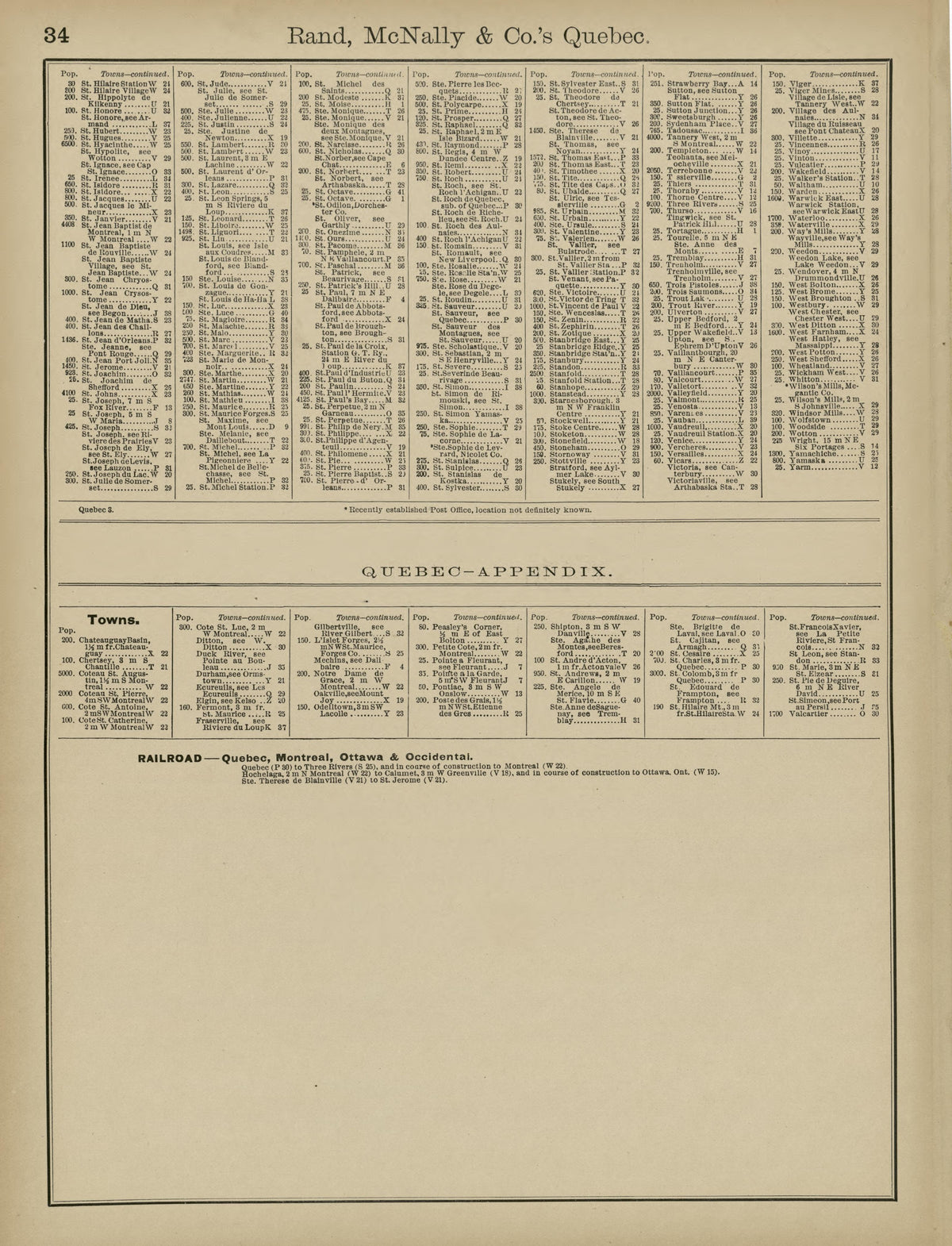 Rand, McNally & County&