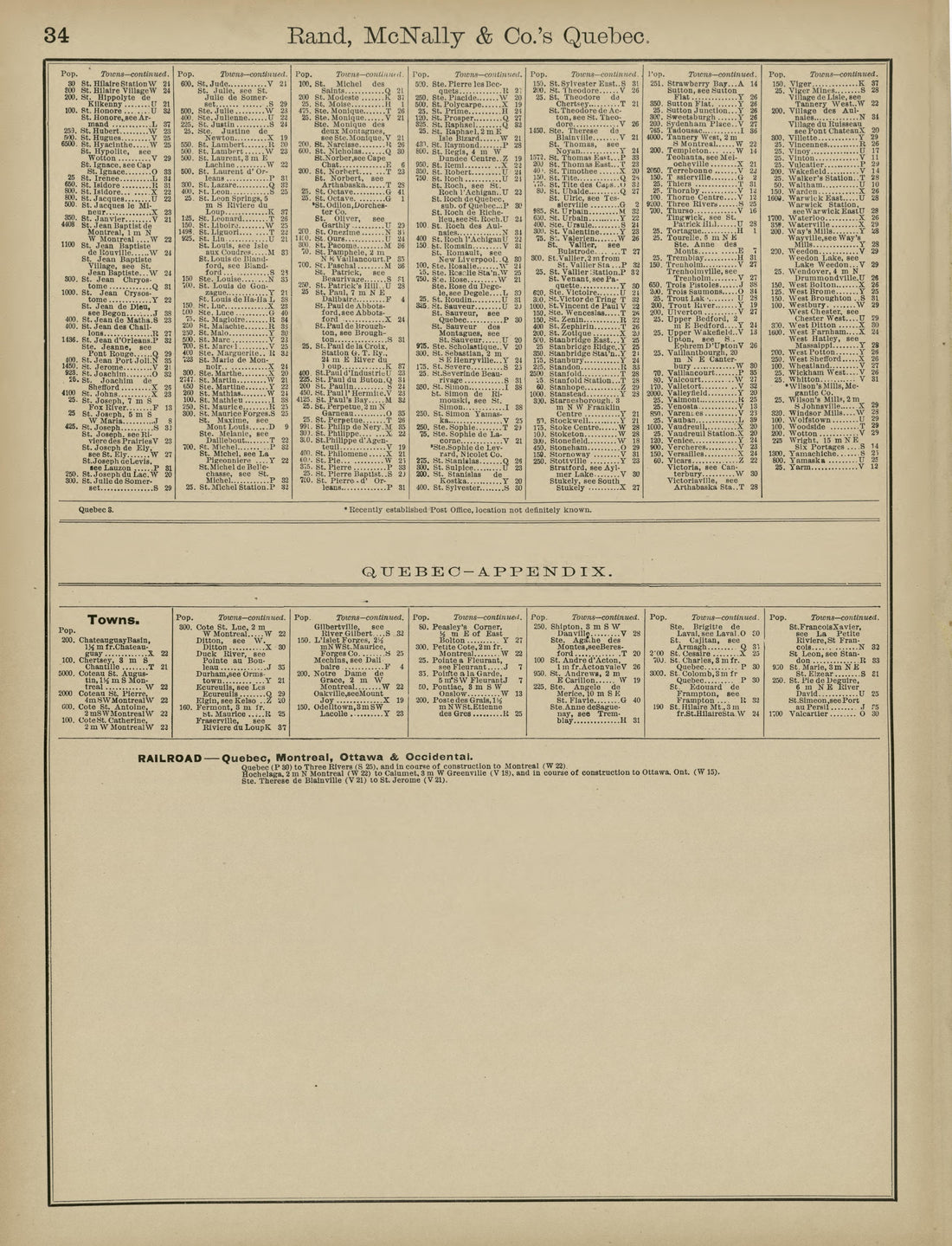 Rand, McNally & County&