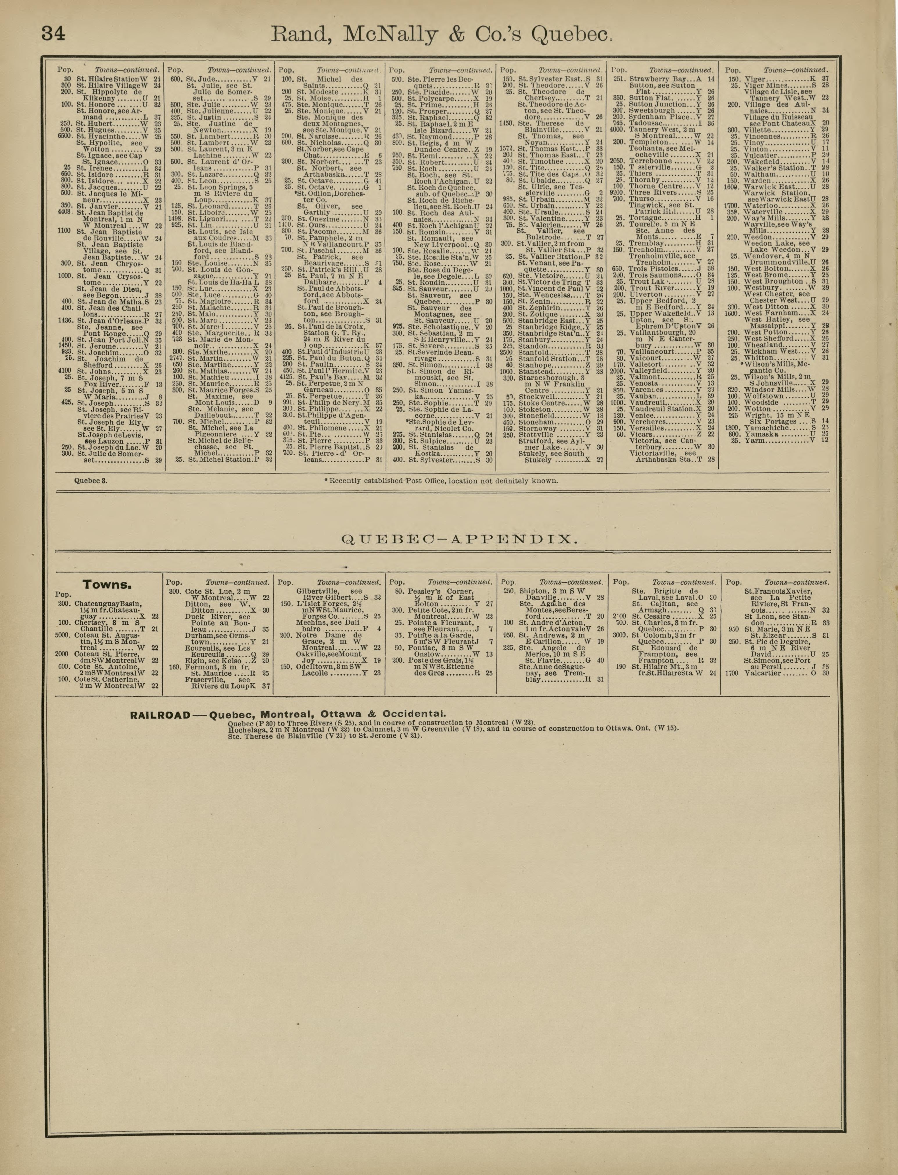 Rand, McNally & County&