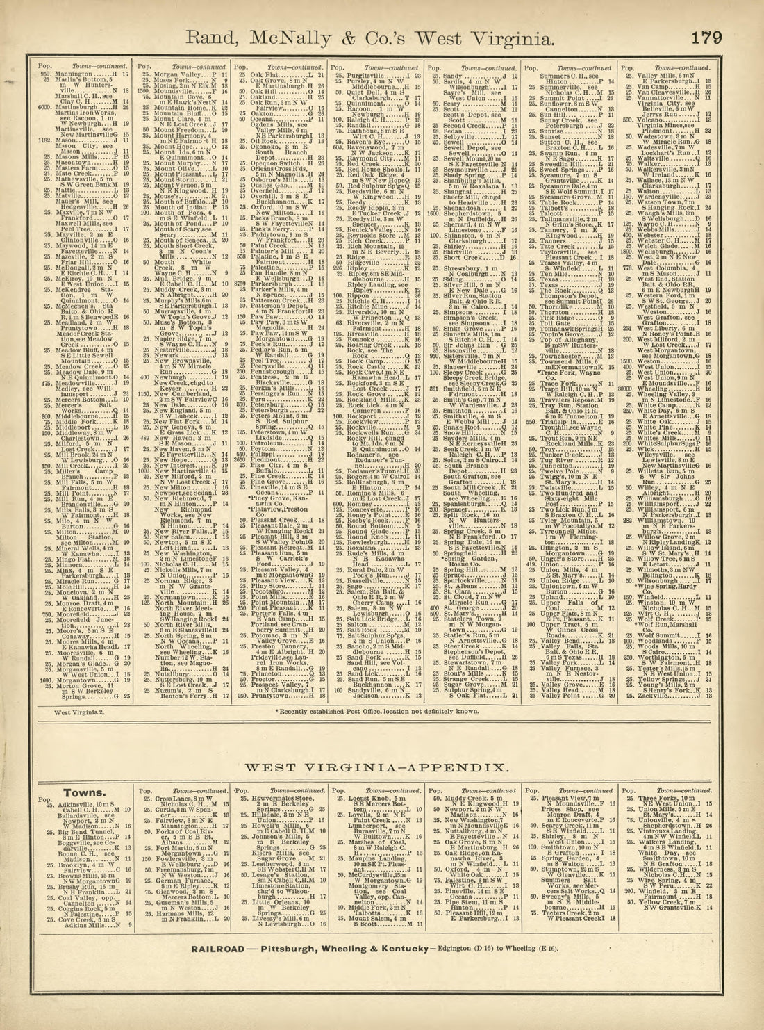 Rand, McNally & County&