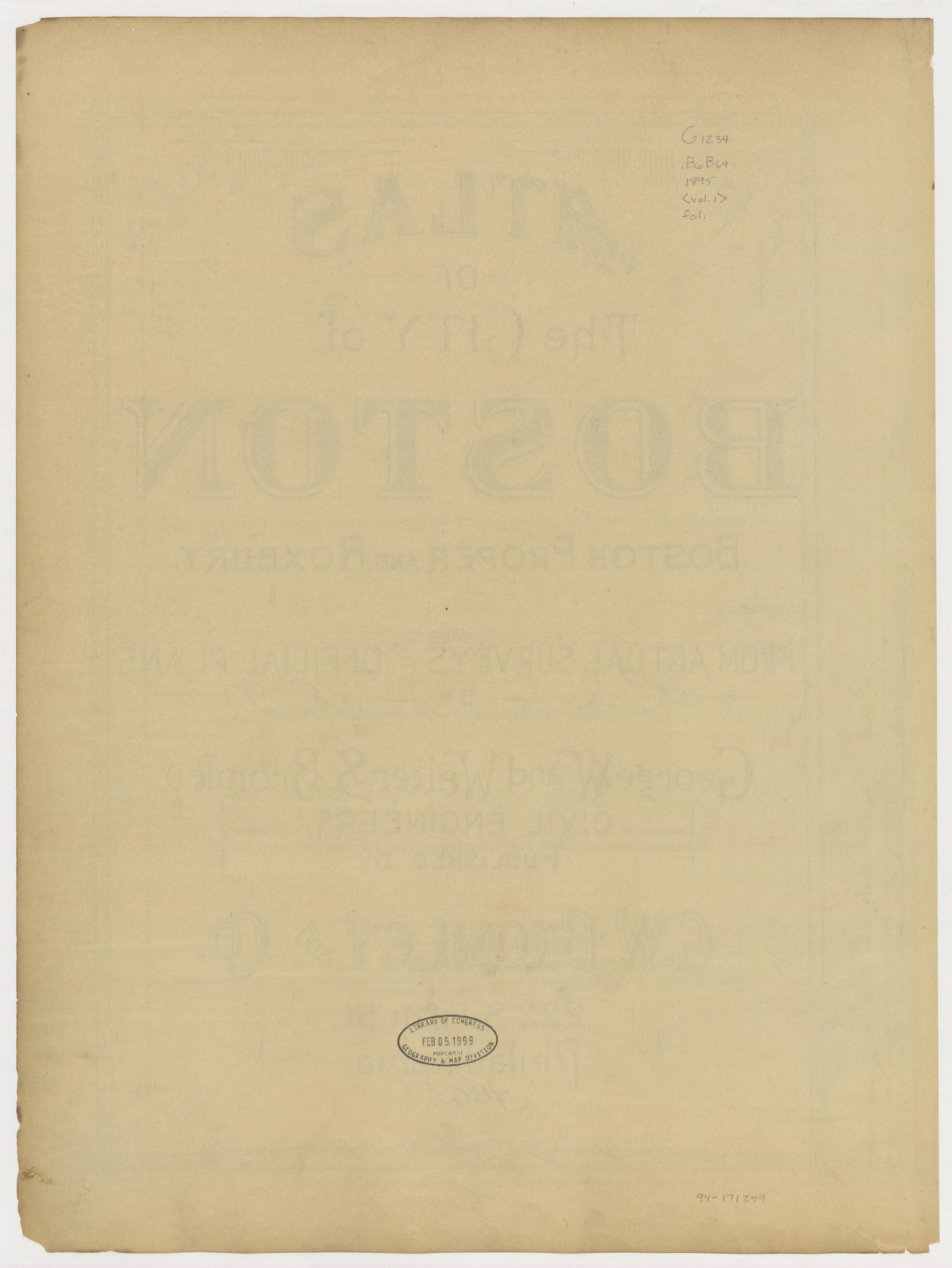 This old map of Boston, Massachusetts, Roxbury, , West Roxbury was created by Bromley, George Washington|Bromley, Walter Scott|G.W. Bromley & Co in 1895