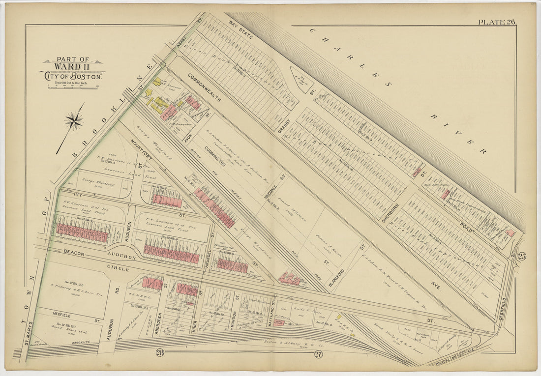 This old map of Boston, Massachusetts, Roxbury, , West Roxbury was created by Bromley, George Washington|Bromley, Walter Scott|G.W. Bromley & Co in 1895