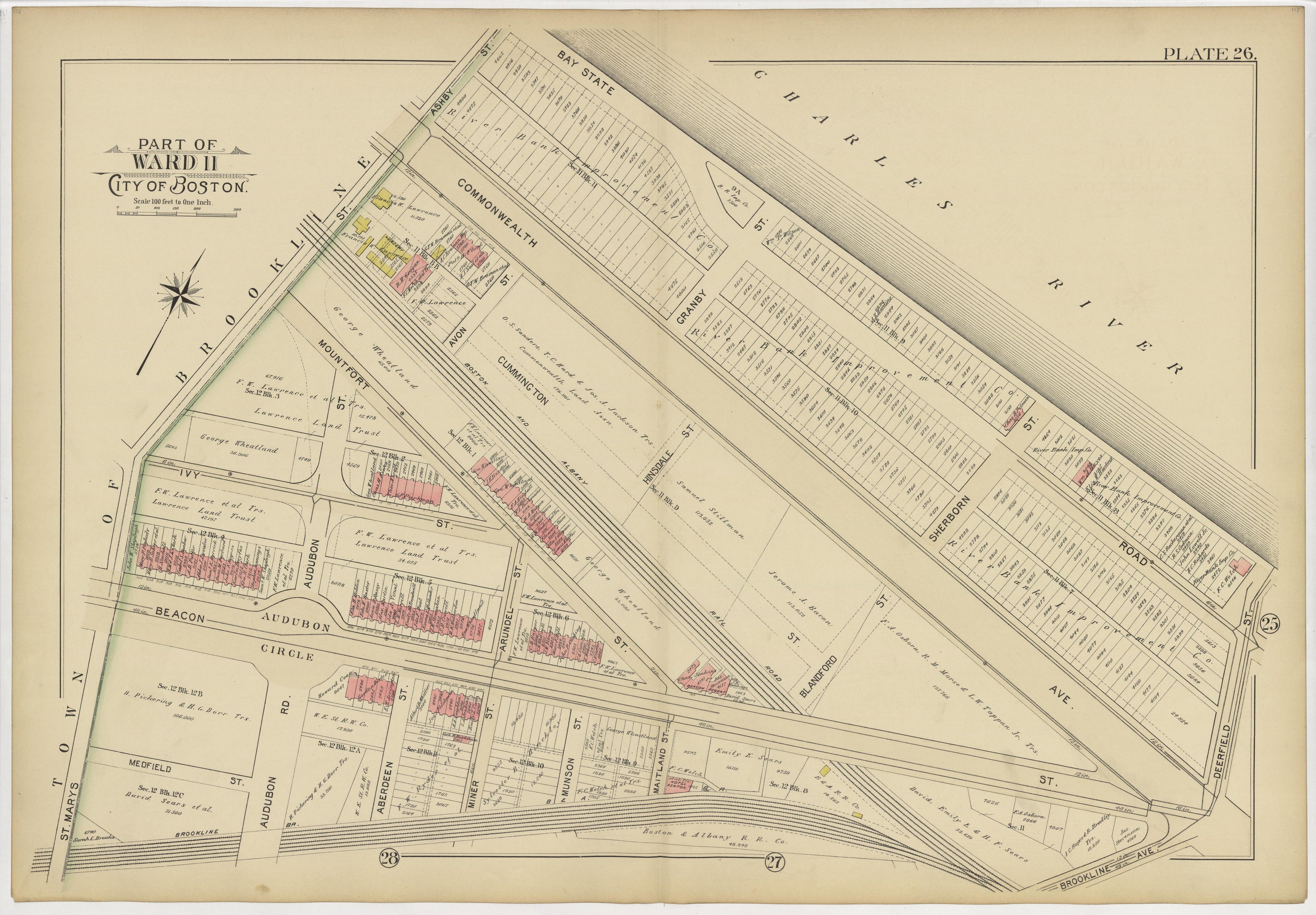 This old map of Boston, Massachusetts, Roxbury, , West Roxbury was created by Bromley, George Washington|Bromley, Walter Scott|G.W. Bromley & Co in 1895