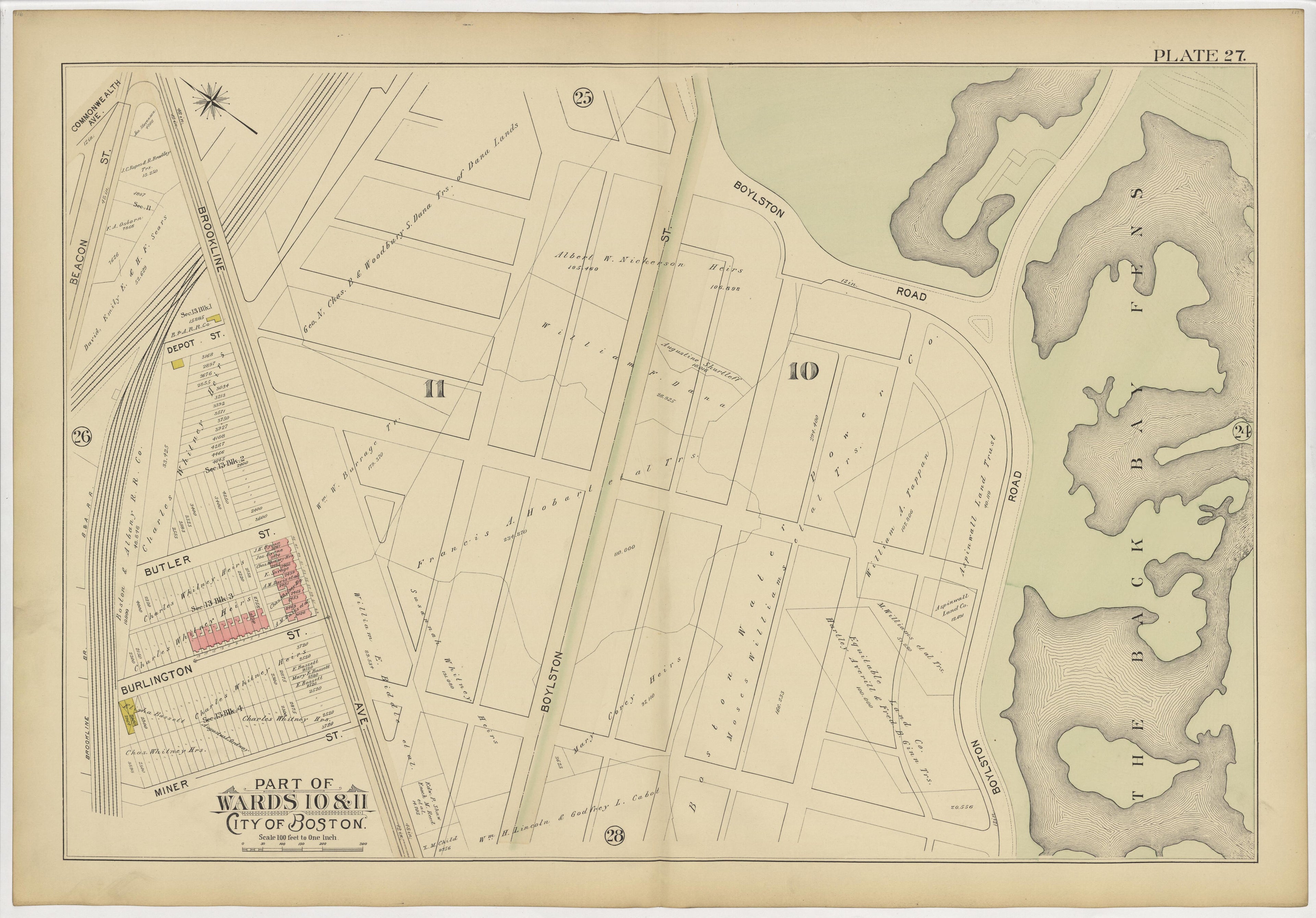 This old map of Boston, Massachusetts, Roxbury, , West Roxbury was created by Bromley, George Washington|Bromley, Walter Scott|G.W. Bromley & Co in 1895