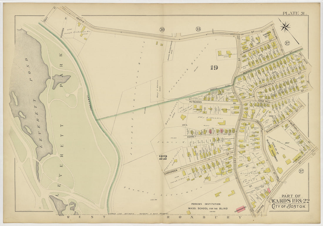 This old map of Boston, Massachusetts, Roxbury, , West Roxbury was created by Bromley, George Washington|Bromley, Walter Scott|G.W. Bromley & Co in 1895