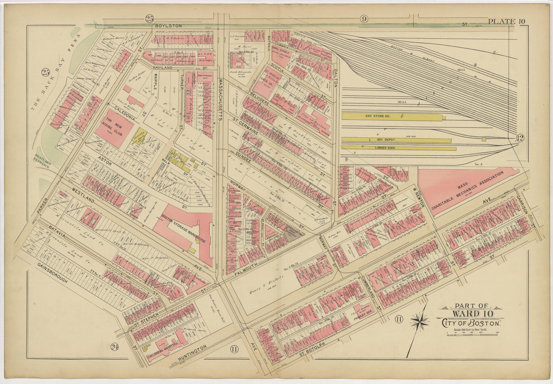 This old map of Boston, Massachusetts, Roxbury, , West Roxbury was created by Bromley, George Washington|Bromley, Walter Scott|G.W. Bromley & Co in 1895