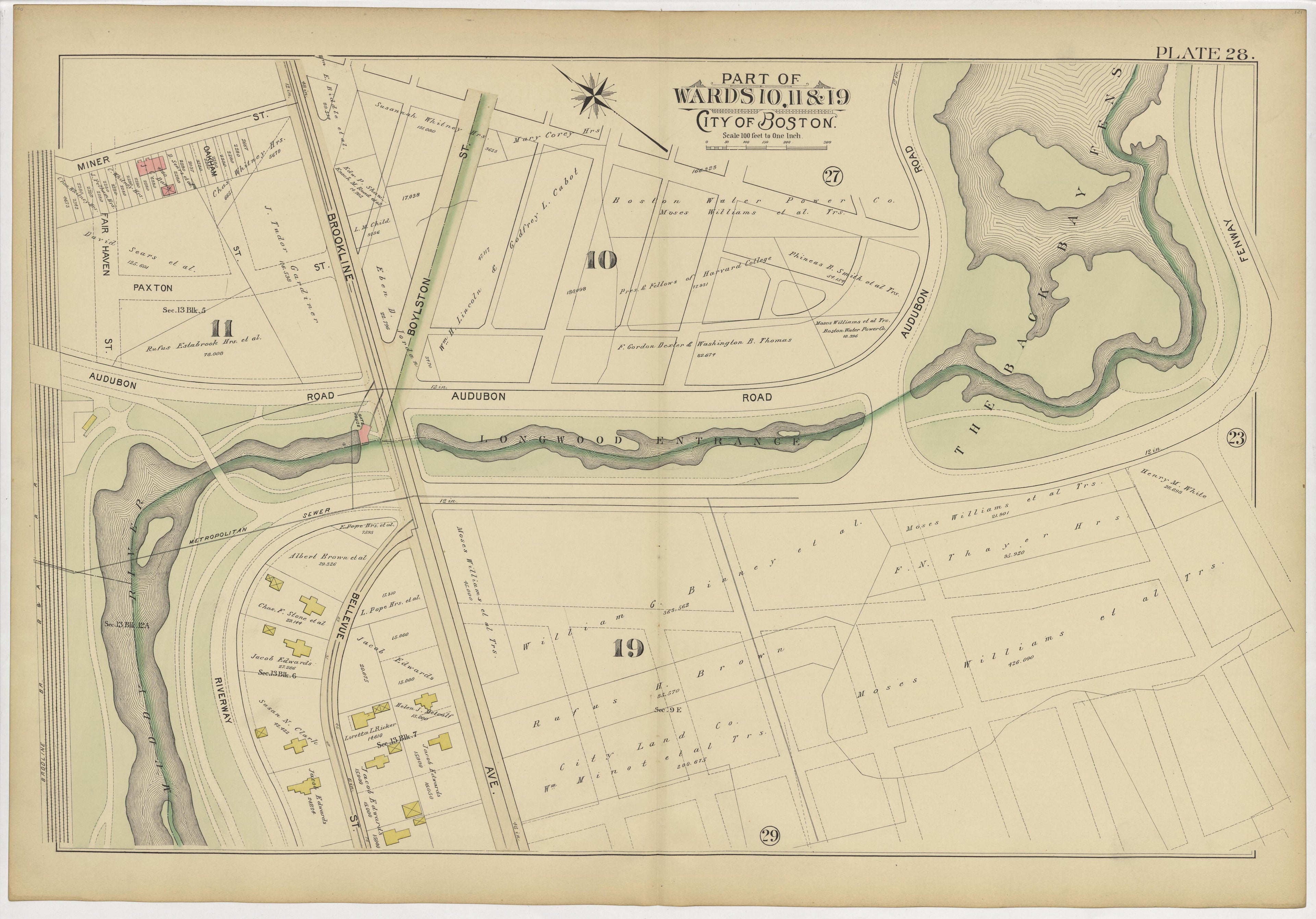 This old map of Boston, Massachusetts, Roxbury, , West Roxbury was created by Bromley, George Washington|Bromley, Walter Scott|G.W. Bromley & Co in 1895