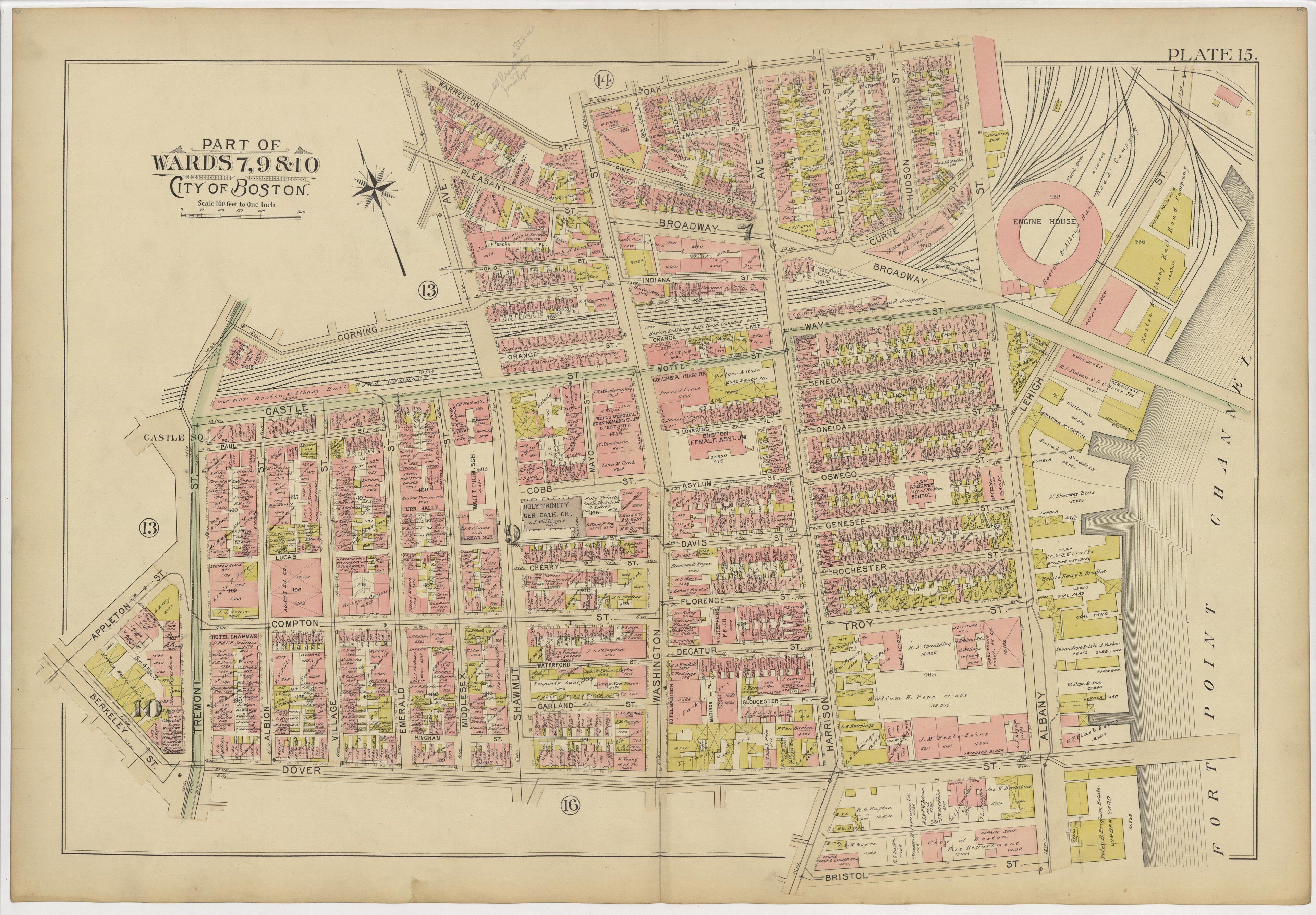 This old map of Boston, Massachusetts, Roxbury, , West Roxbury was created by Bromley, George Washington|Bromley, Walter Scott|G.W. Bromley & Co in 1895