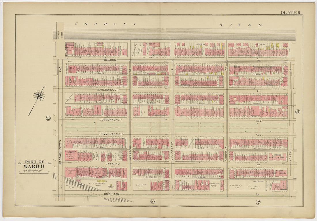 This old map of Boston, Massachusetts, Roxbury, , West Roxbury was created by Bromley, George Washington|Bromley, Walter Scott|G.W. Bromley & Co in 1895