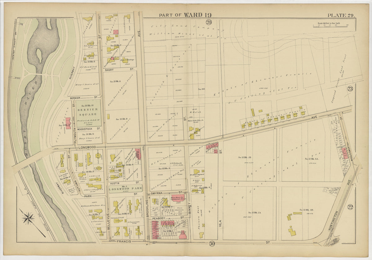 Image 35 of Atlas of the City of Boston from Atlas of the City of Boston : from Actual Surveys and Official Plans 1895 by Relic Map Company