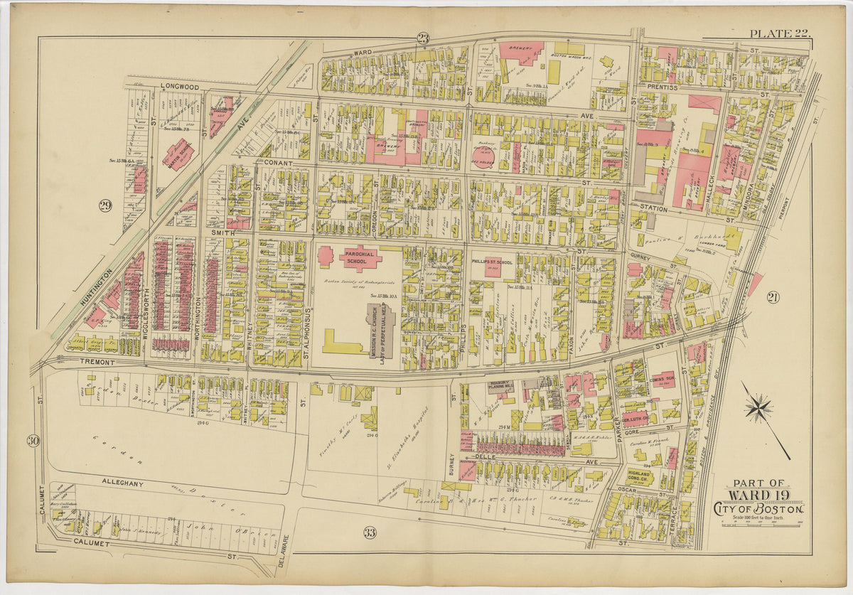 Image 28 of Atlas of the City of Boston from Atlas of the City of Boston : from Actual Surveys and Official Plans 1895 by Relic Map Company