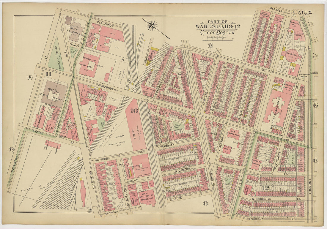 This old map of Boston, Massachusetts, Roxbury, , West Roxbury was created by Bromley, George Washington|Bromley, Walter Scott|G.W. Bromley & Co in 1895