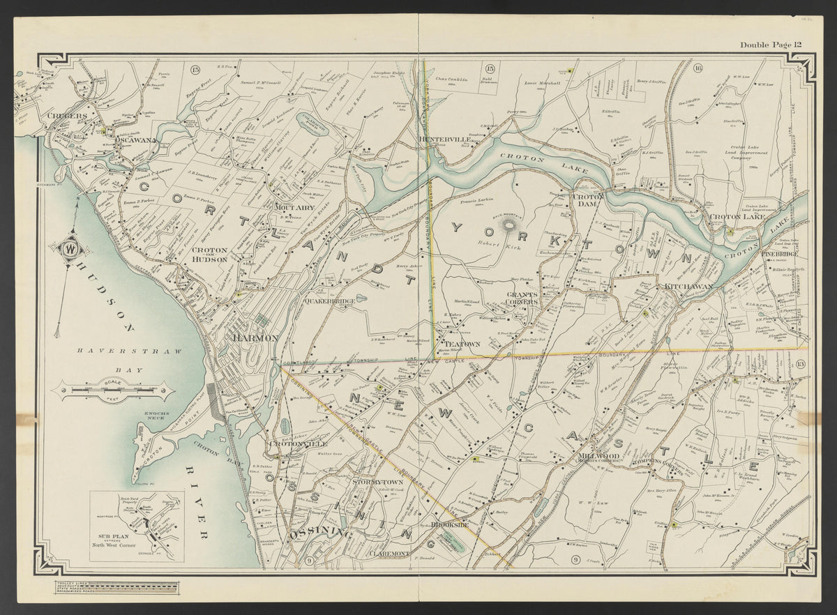 Image 18 of Atlas of the Rural Country District North of New York City, Embracing the Entire Westchester County, New York from Atlas of the Rural Country District North of New York City, Embracing the Entire Westchester County, New York : Also a Porti... by Relic Map Company