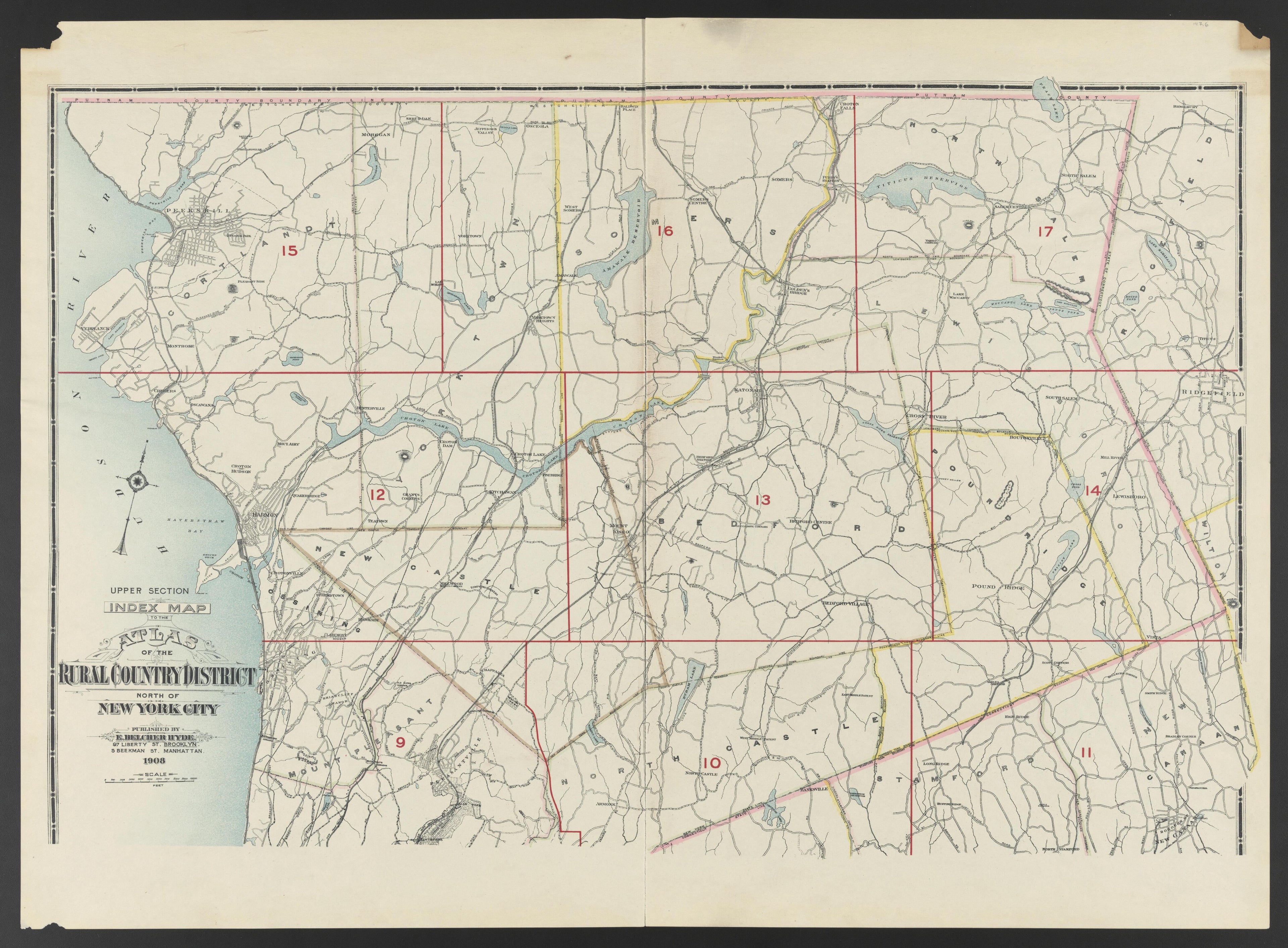 Image 5 of Atlas of the Rural Country District North of New York City, Embracing the Entire Westchester County, New York from Atlas of the Rural Country District North of New York City, Embracing the Entire Westchester County, New York : Also a Portio... by Relic Map Company